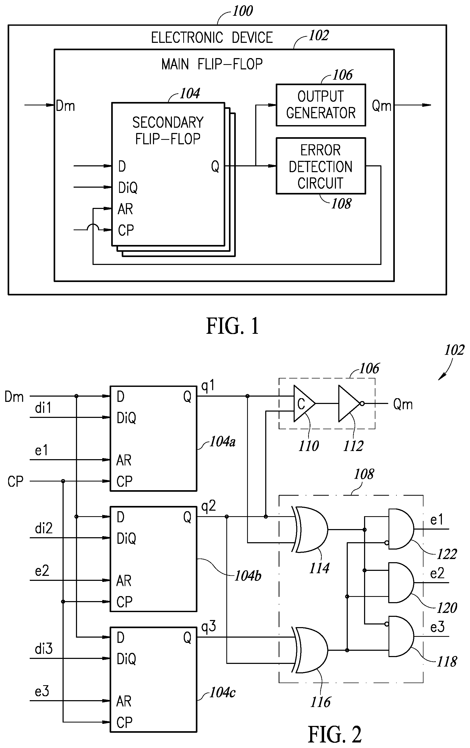 Patent US12597927 — Flip-flop with self correction — Figure 1