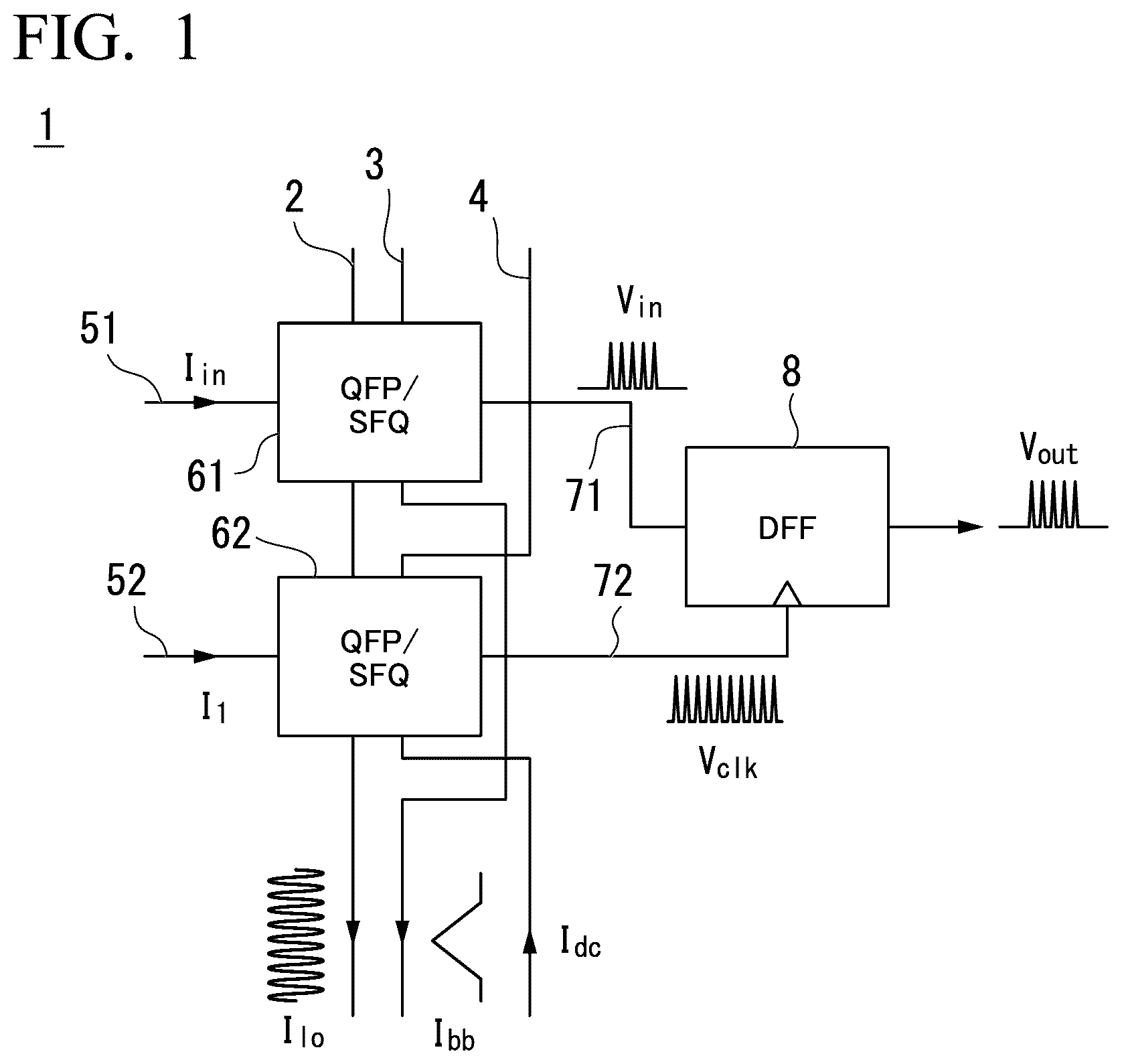 Patent US12597932 Figure 1 – Qubit control circuit