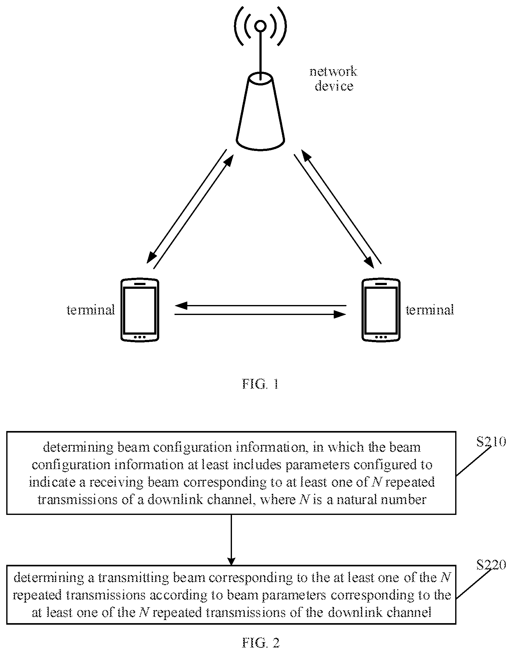 Patent US12597979 — Beam determining method and apparatus, and storage medium — Figure 1