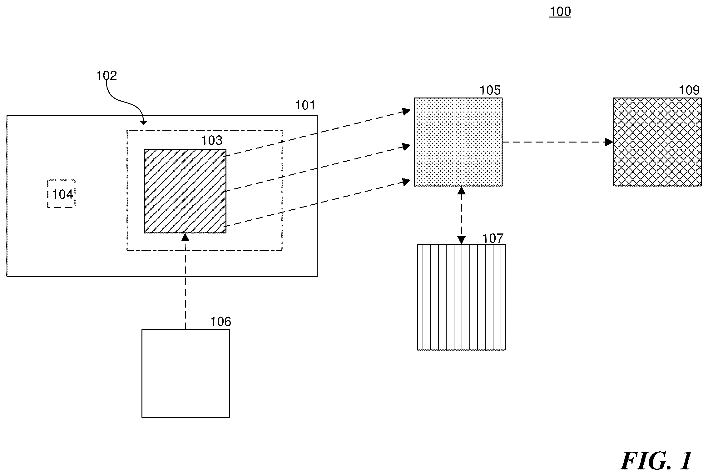 Patent US12599026 — Semiconductor packages with patterns of die-specific information — Figure 1
