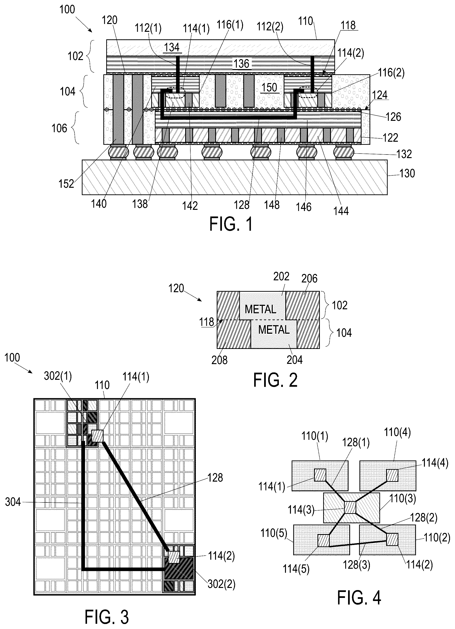 Patent US12599033 — Quasi-monolithic integrated packaging architecture with mid-die serializer/deserializer — Figure 1