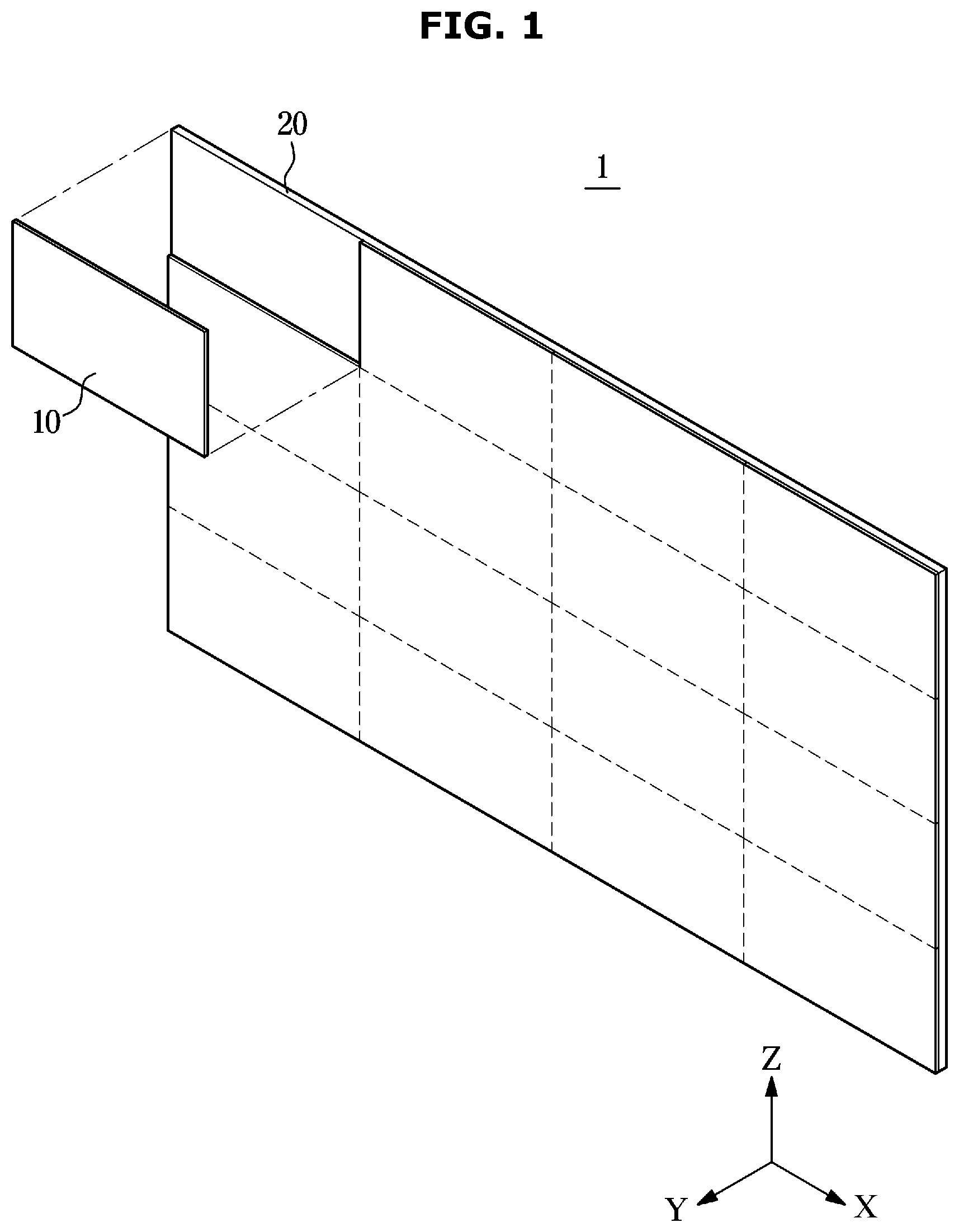 Patent US12599044 Figure 1 – Display module and display device