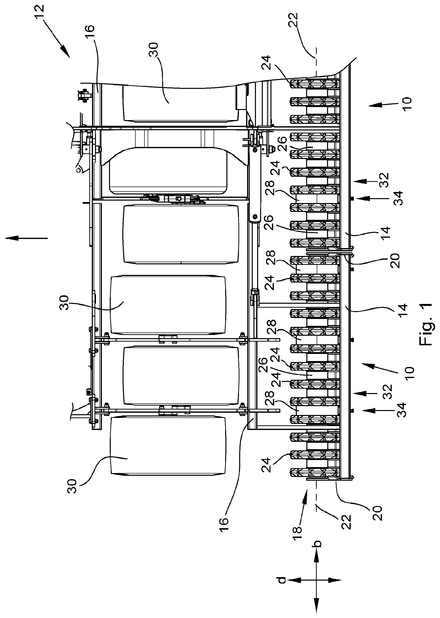 Patent US12599052 — Soil cultivation device — Figure 1