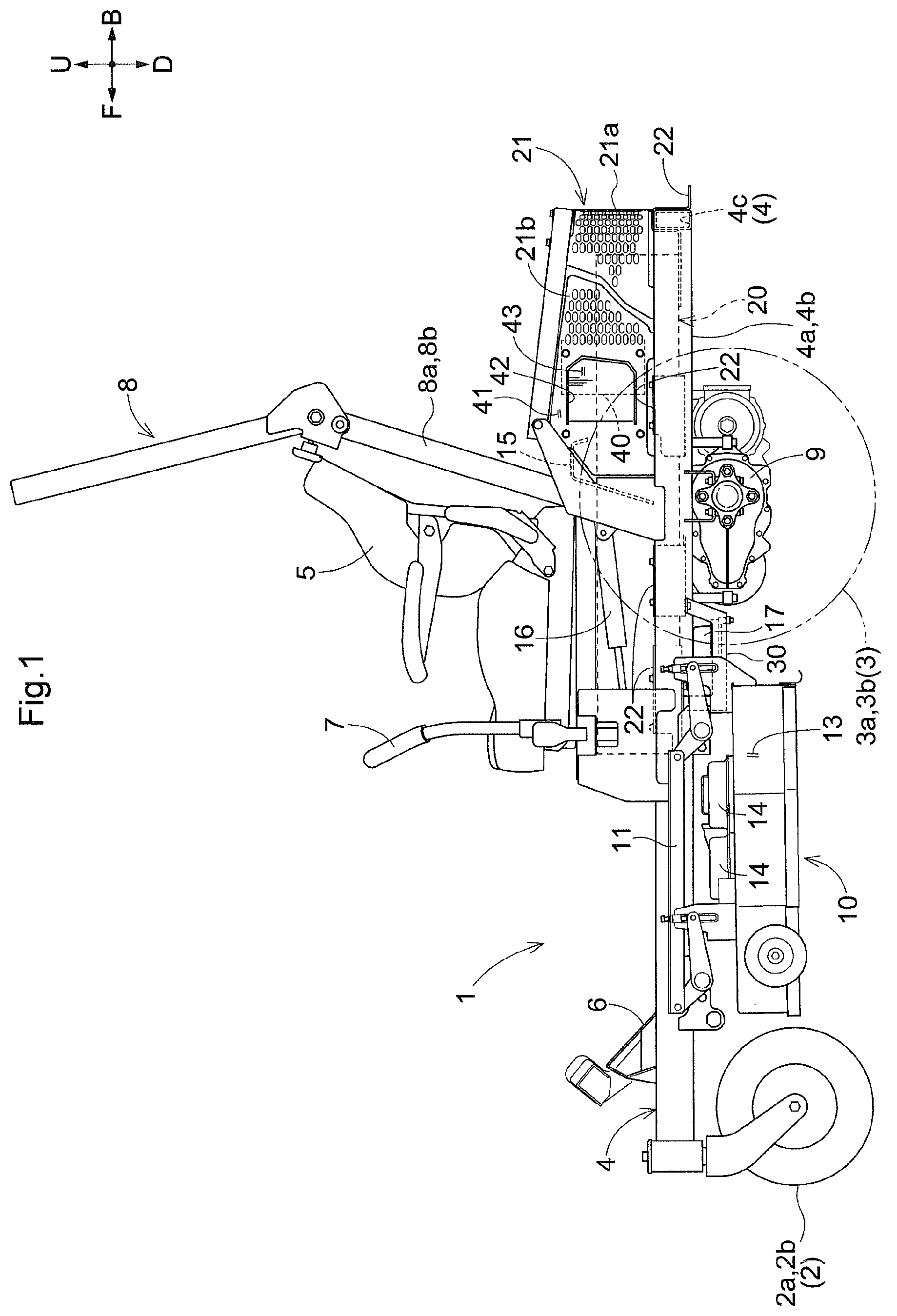 Patent US12599059 — Electric mower — Figure 1