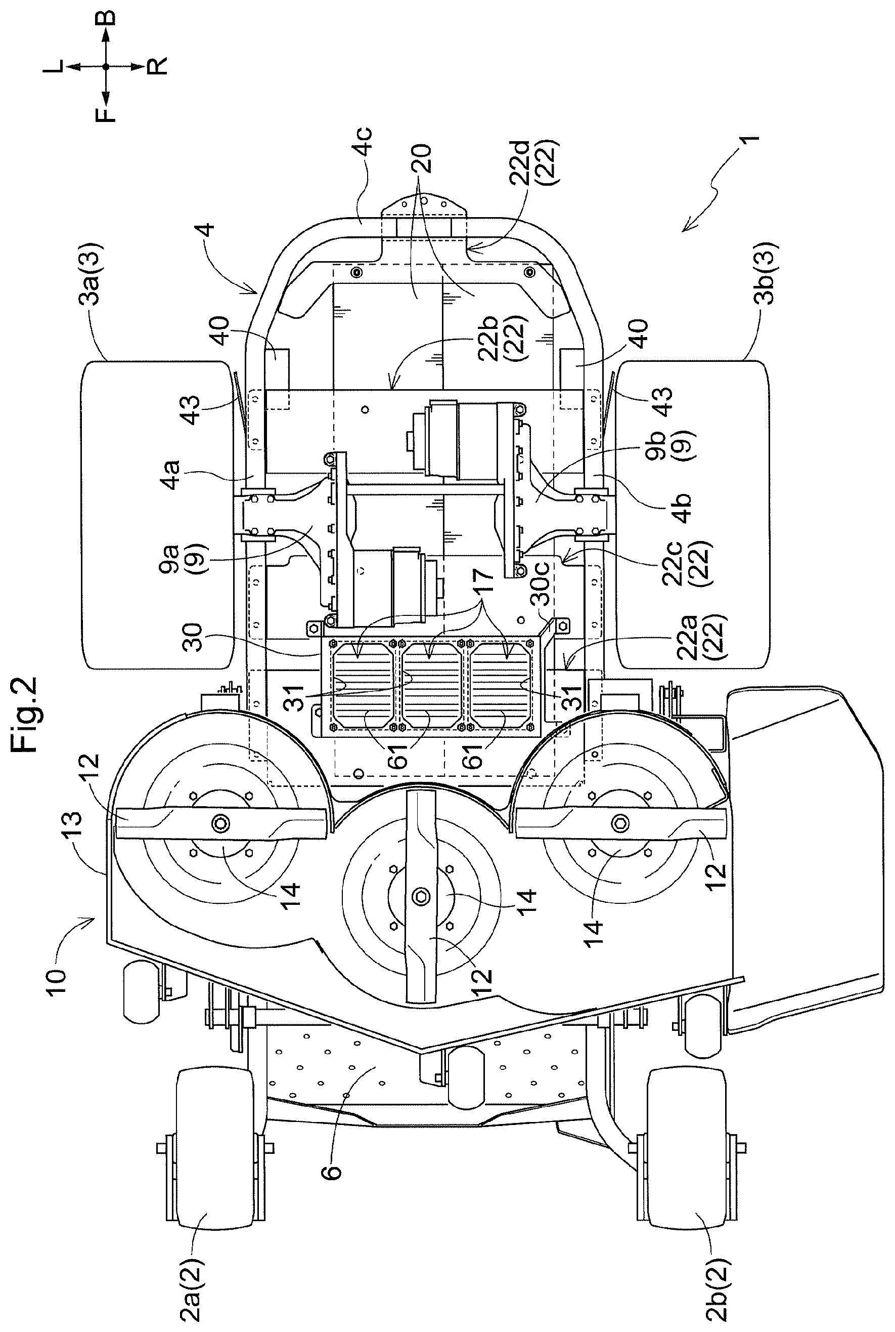 Patent US12599059 Figure 2 – Electric mower