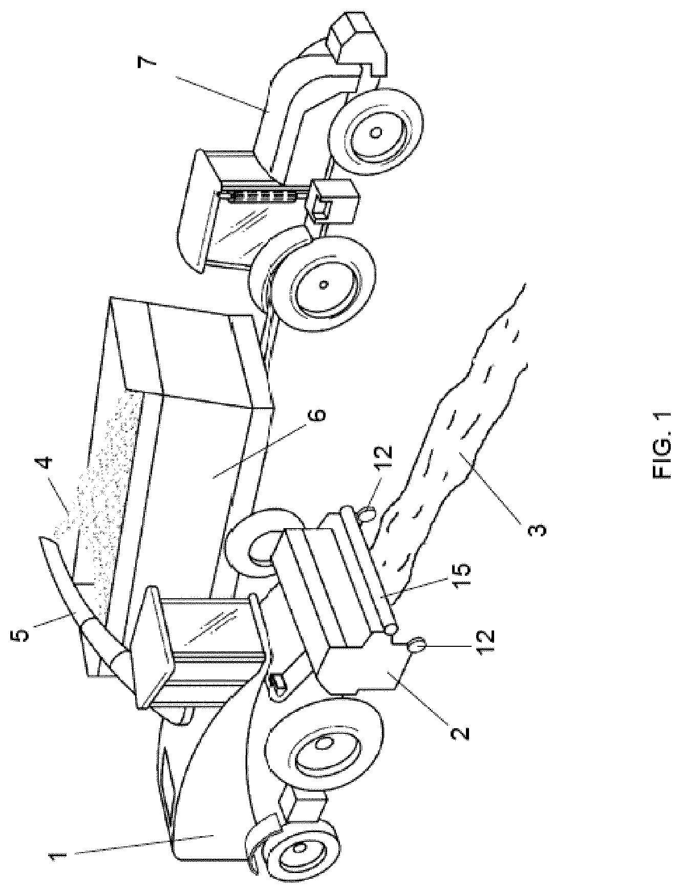 Patent US12599061 Figure 1 – Crop pick-up header