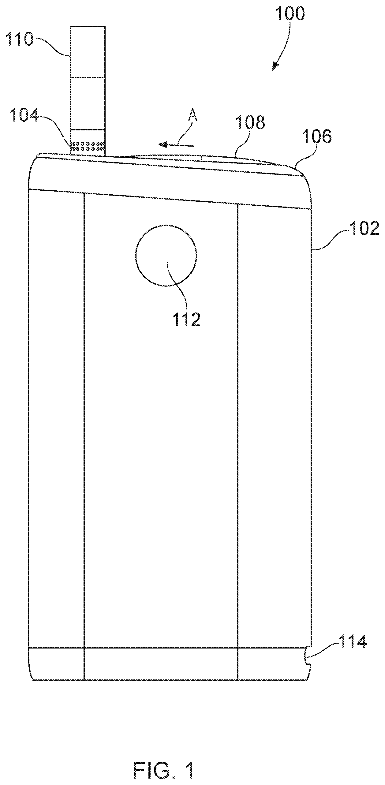 Patent US12599180 — Low-power-consumption aerosol provision device with visual indicator — Figure 1