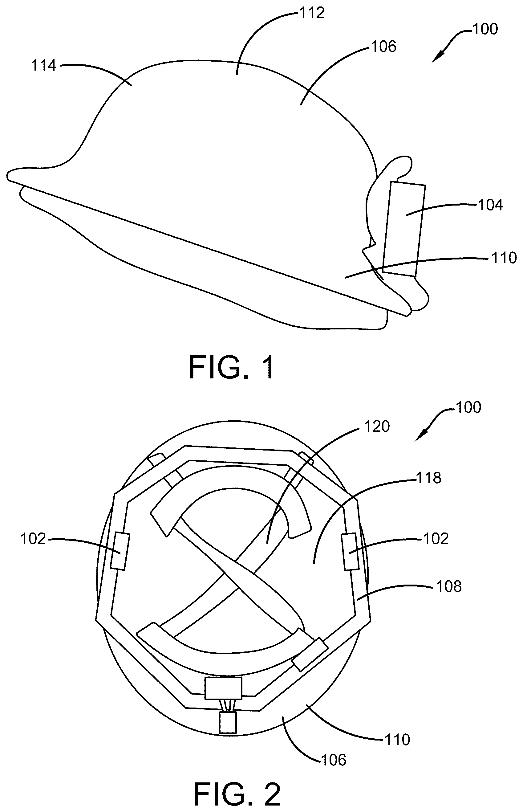 Patent US12599190 — Hard hat fan device — Figure 1