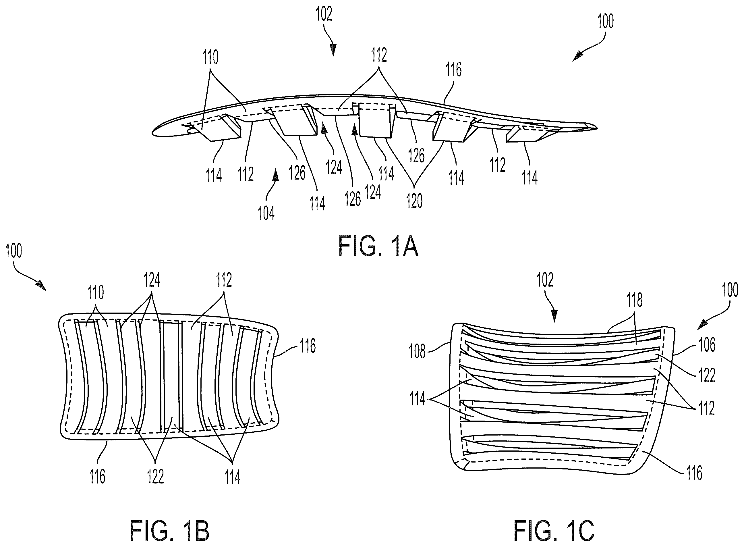 Patent US12599192 — Flexible arch support for footwear — Figure 1
