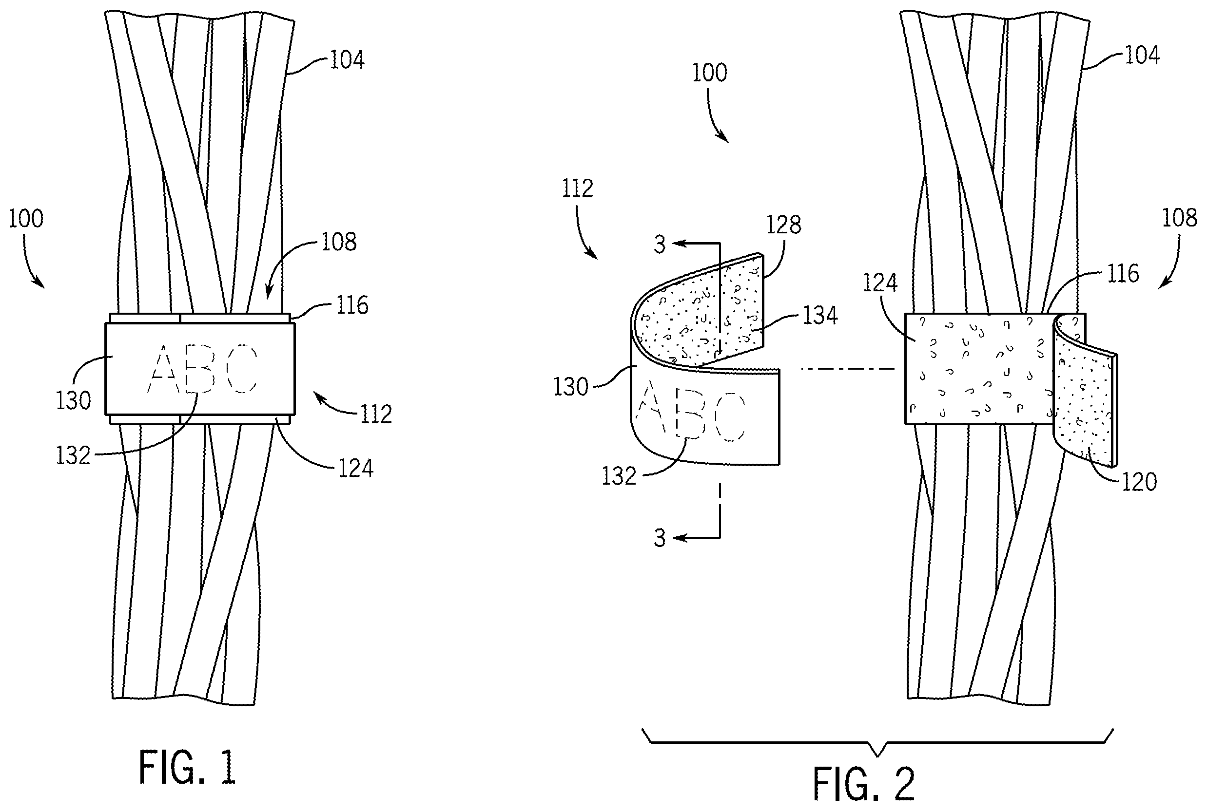 Patent US12599201 — Printable hook and loop structure — Figure 1