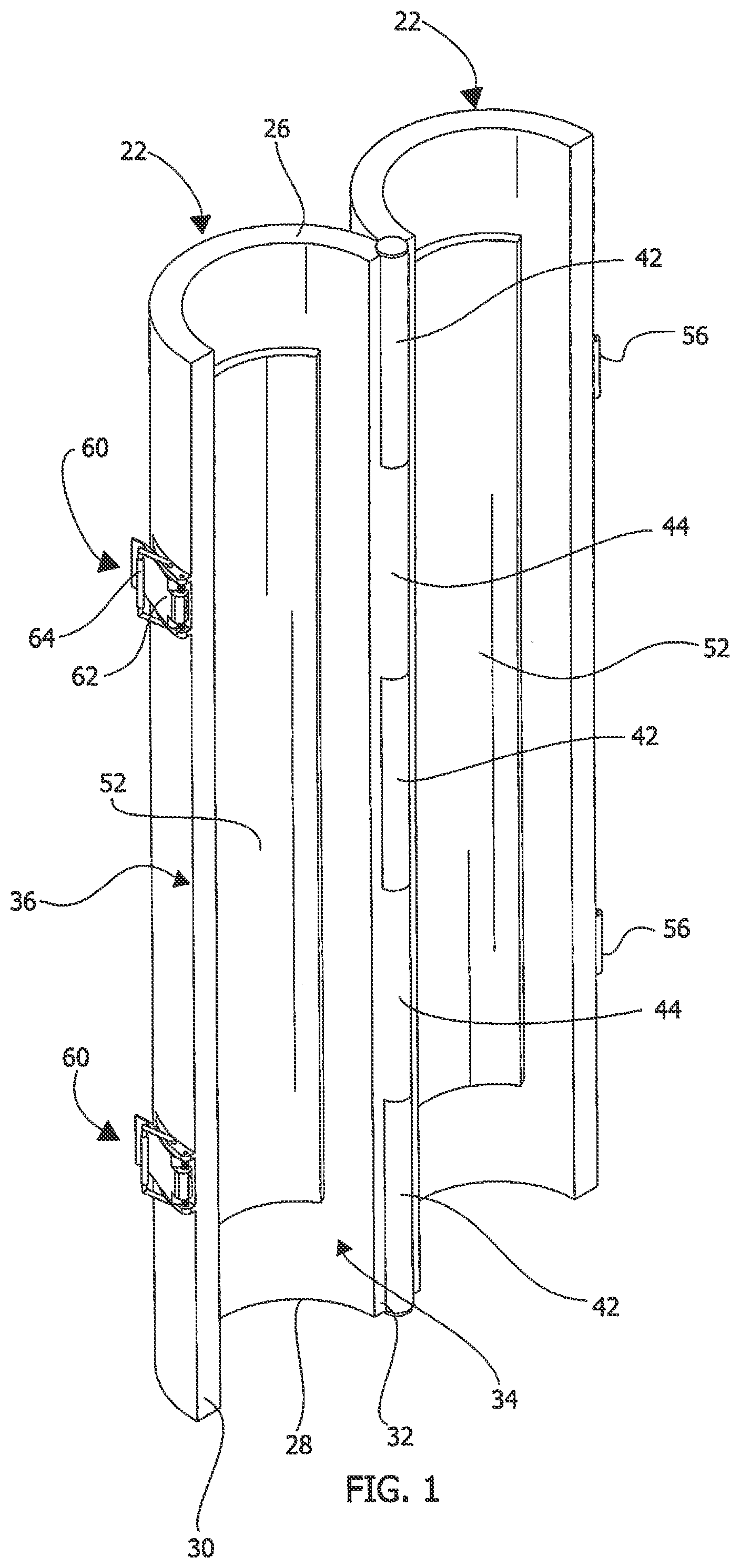 Patent US12599206 — Umbrella pole brace assembly — Figure 1