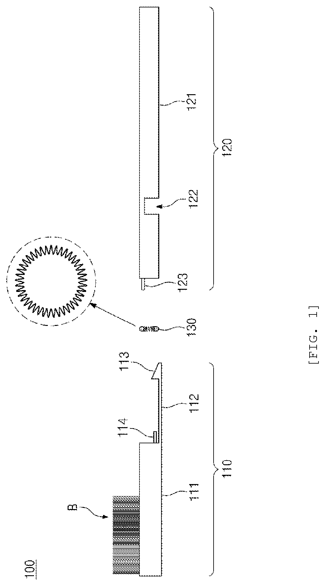 Patent US12599223 — Brushing guide elastic toothbrush and elastic restoration mechanism — Figure 1