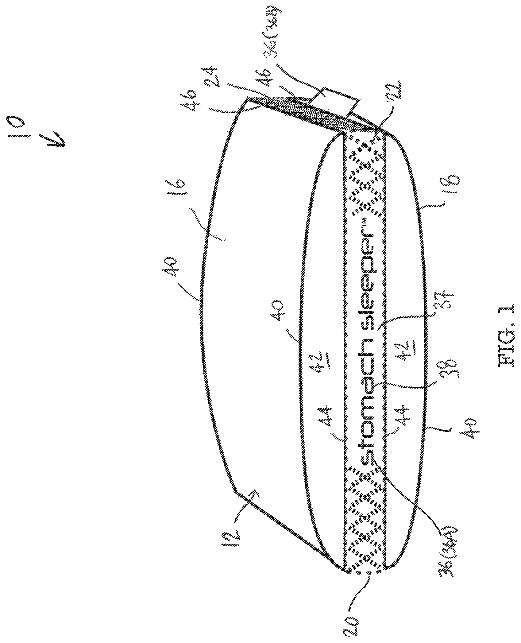 Patent US12599257 — Pillow with gusset and open cell construction — Figure 1