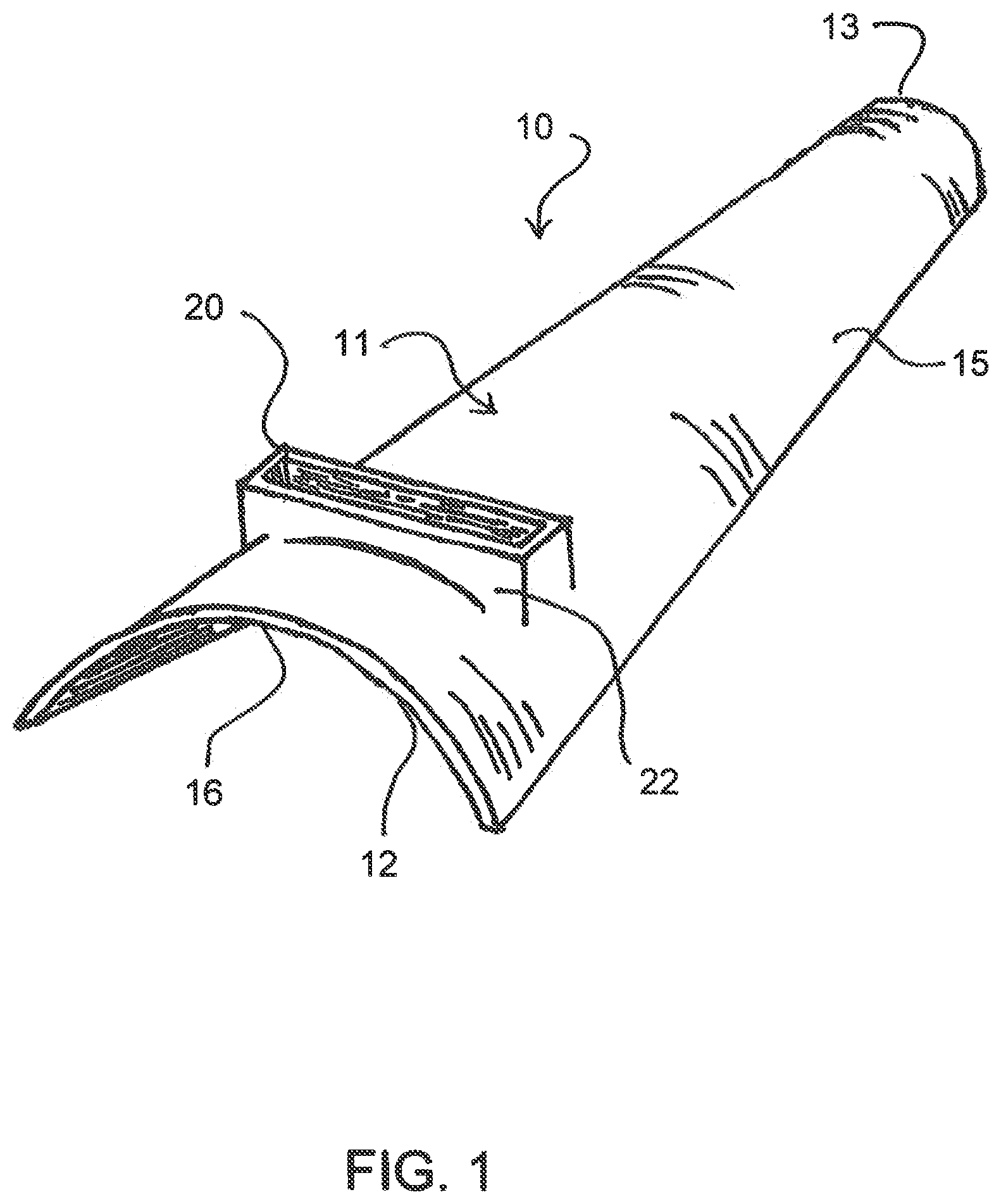Patent US12599262 — Method and apparatus for use in applying pants to the legs of a wearer — Figure 1