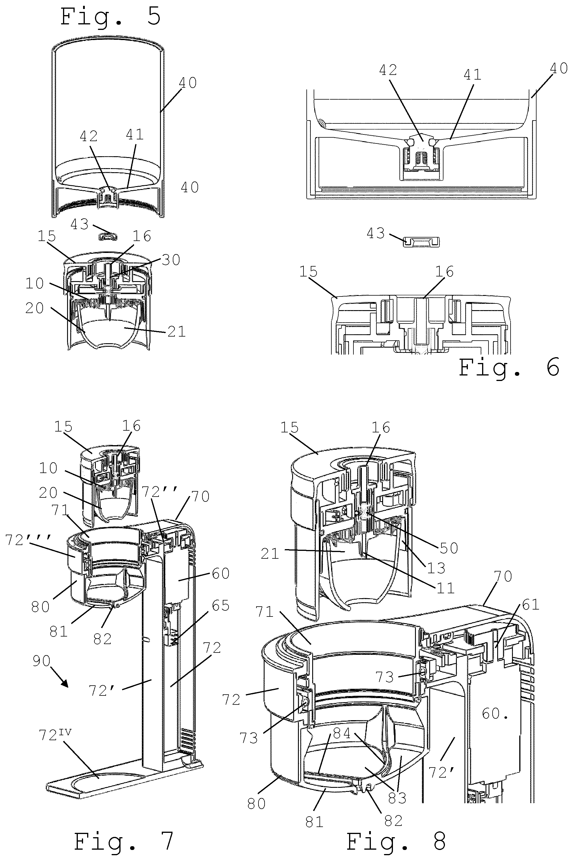 Patent US12599265 Figure 2 – Beverage machine with separable fluid module