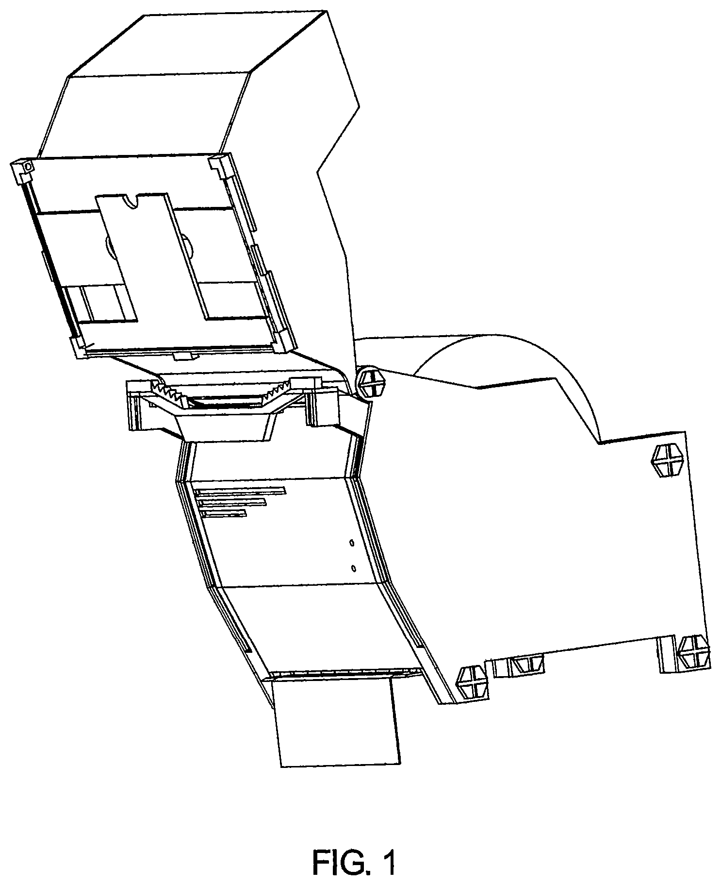 Patent US12599271 — Hygienic and controlled fabric web dispensing system — Figure 1