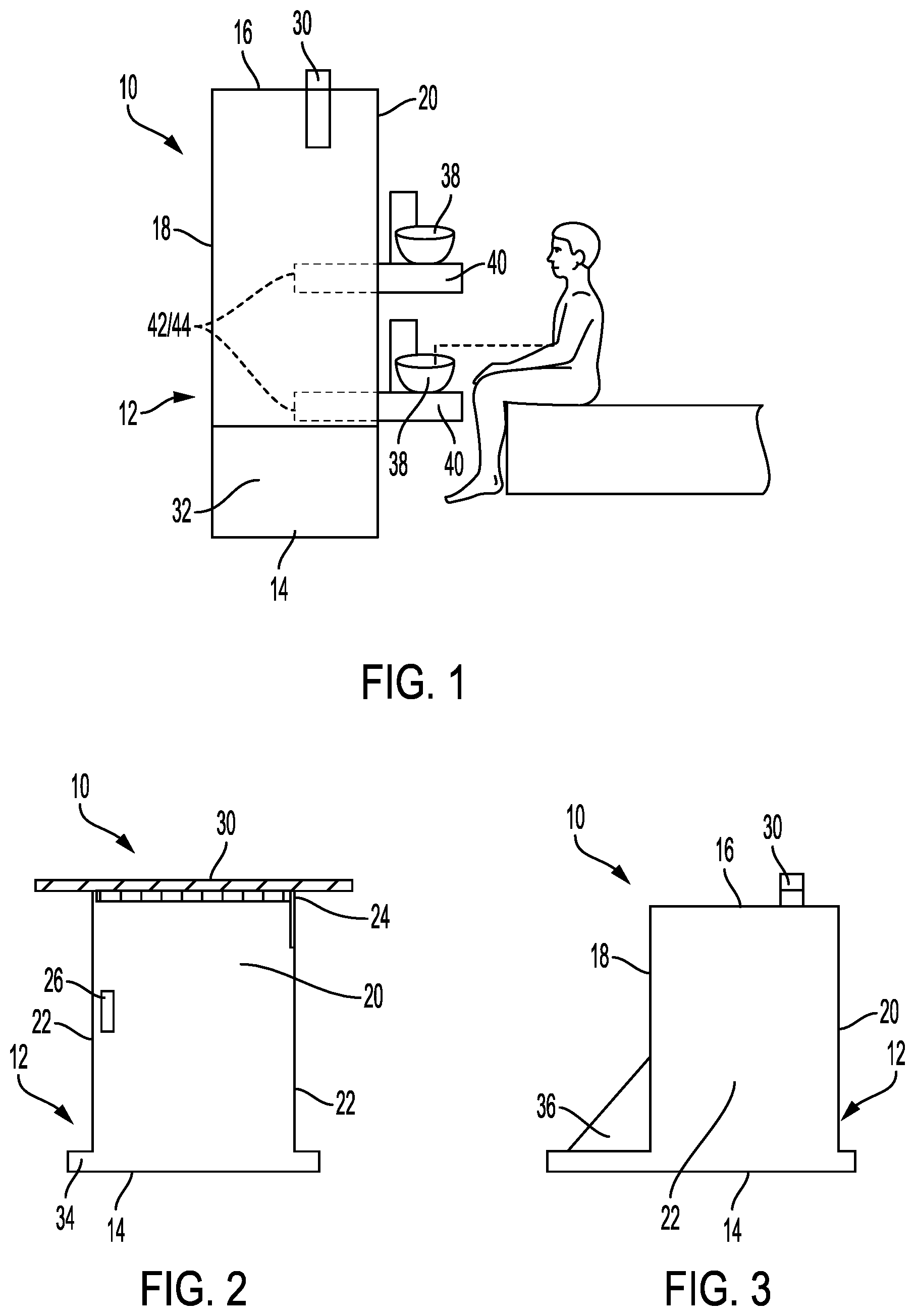 Patent US12599274 — Portable urinal for use with patients with limited mobility — Figure 1