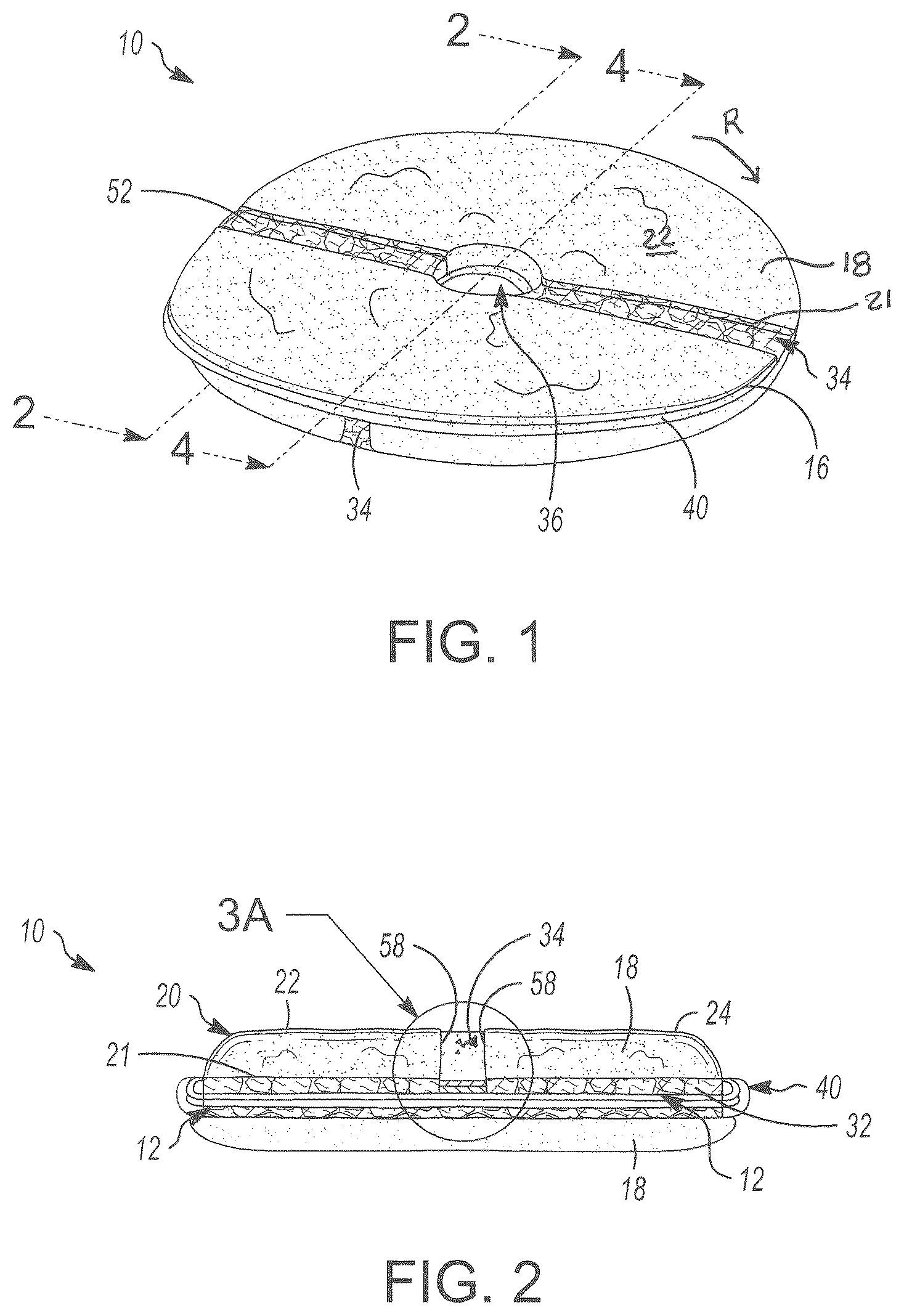 Patent US12599278 — Rotary floor buffing pad with agitator insert — Figure 1