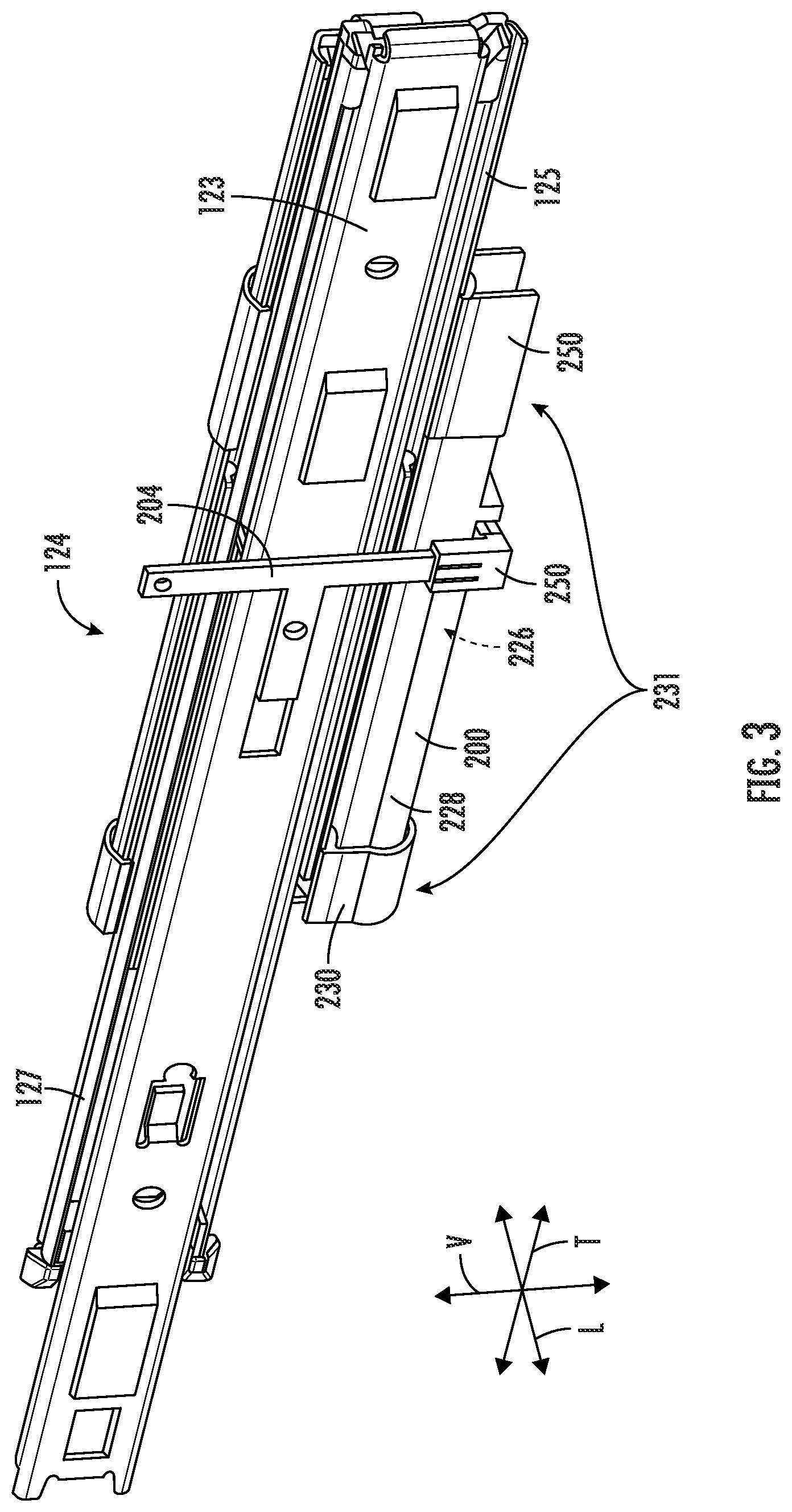Patent US12599283 Figure 3 – Universal trigger assembly for a slide assembly