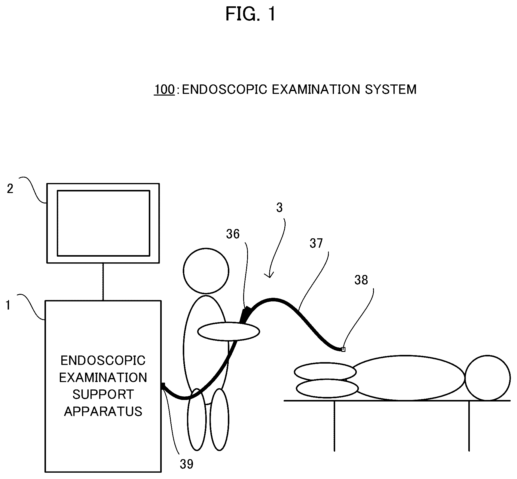 Patent US12599284 — Endoscopic examination support apparatus, endoscopic examination support method, and recording medium — Figure 1