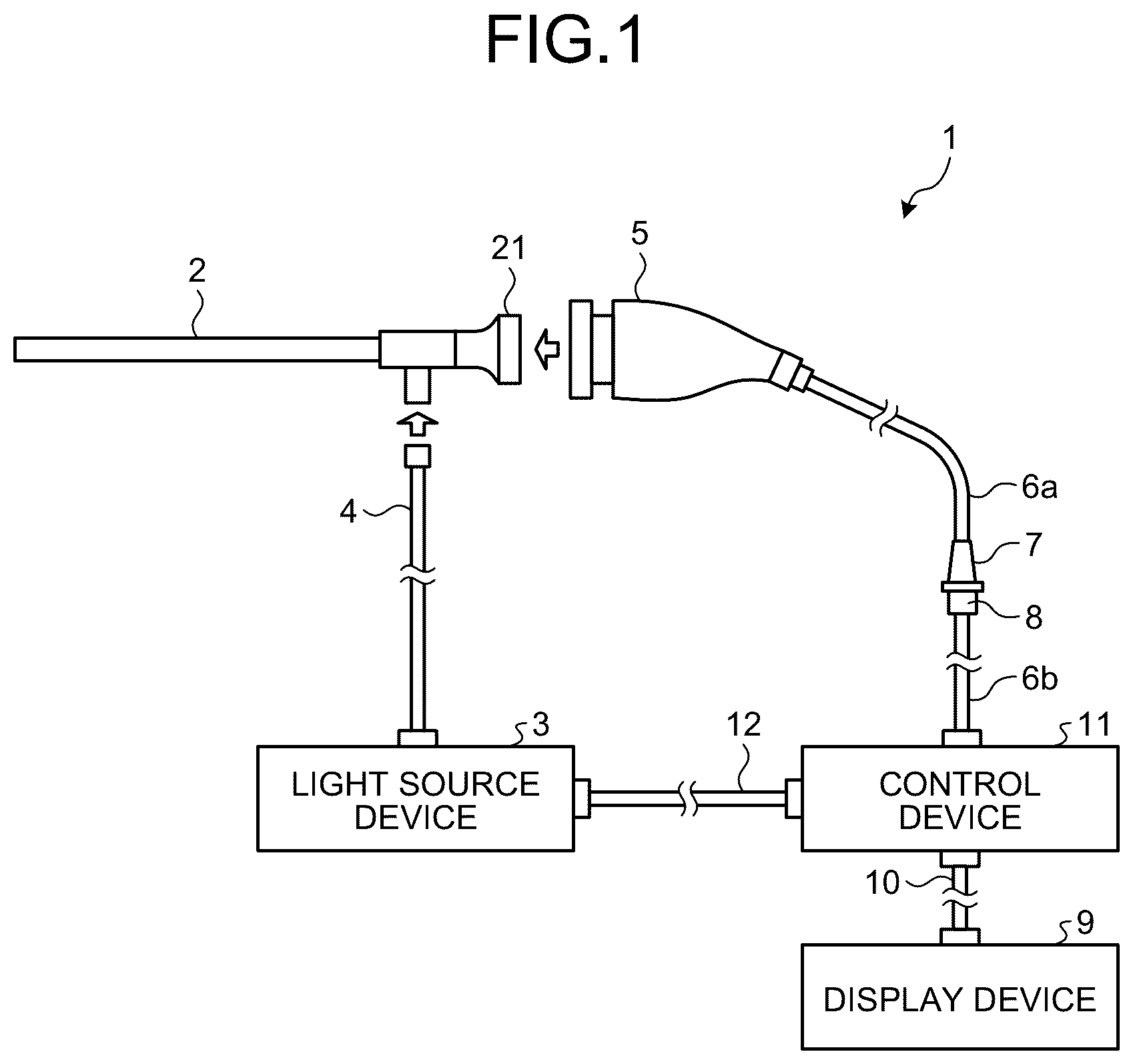Patent US12599290 — Optical connector and medical device — Figure 1