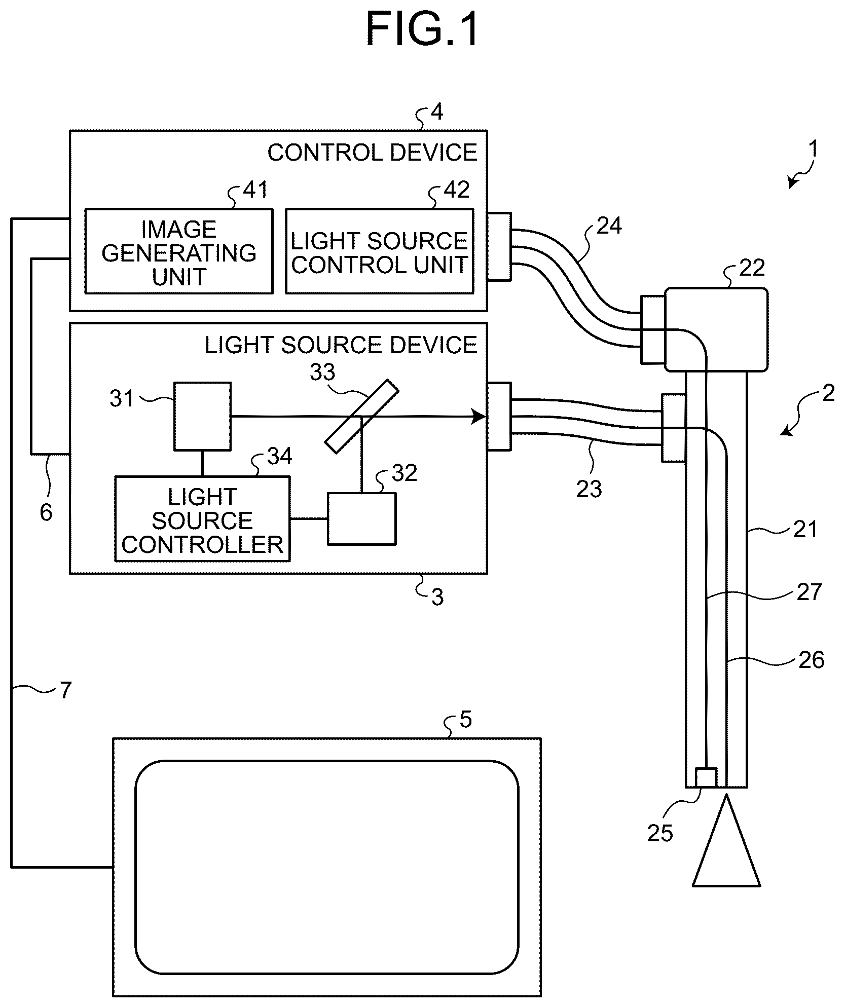 Patent US12599295 — Control device — Figure 1