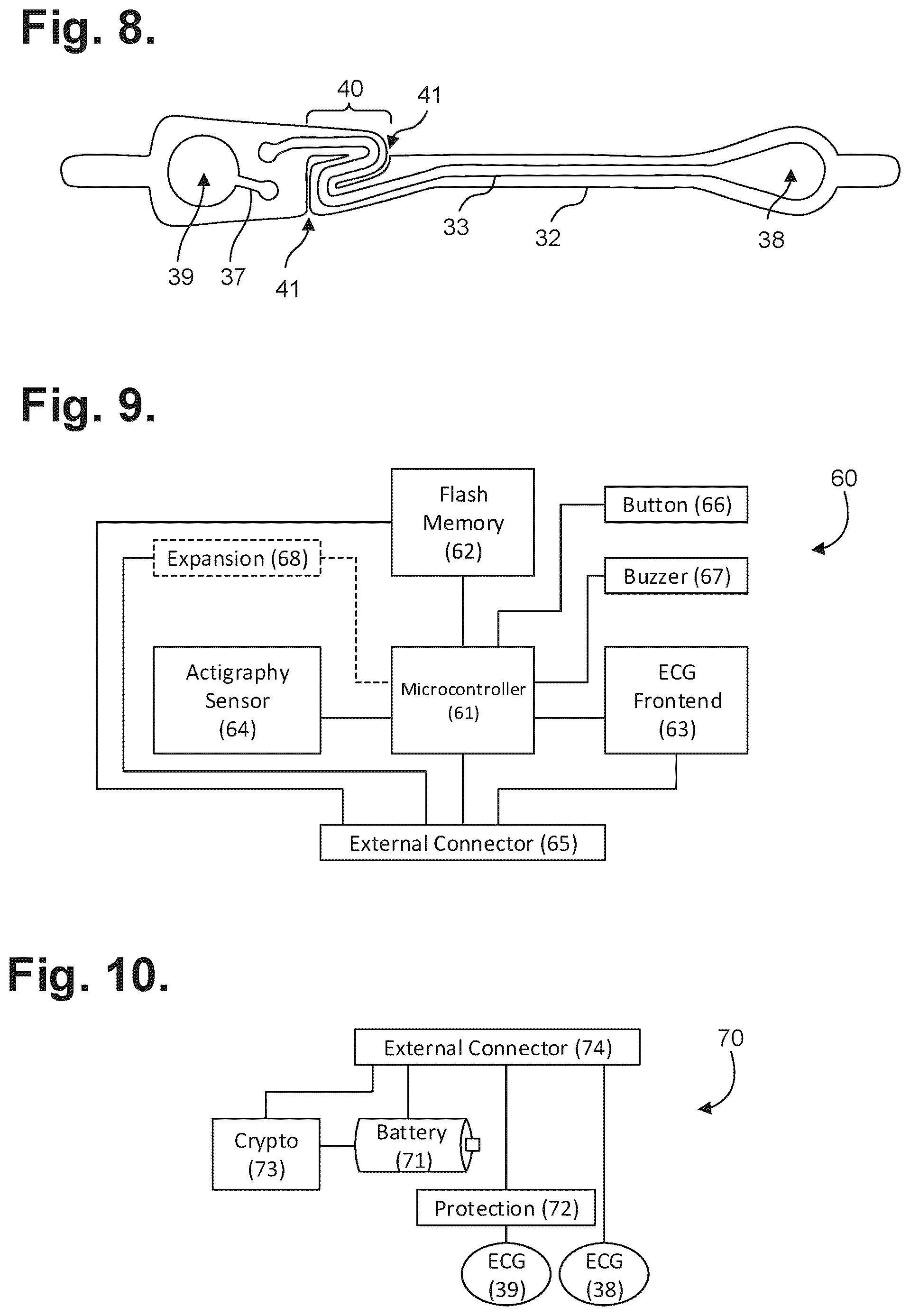 Patent US12599326 Figure 5 – Moisture-resistant electrocardiography monitor