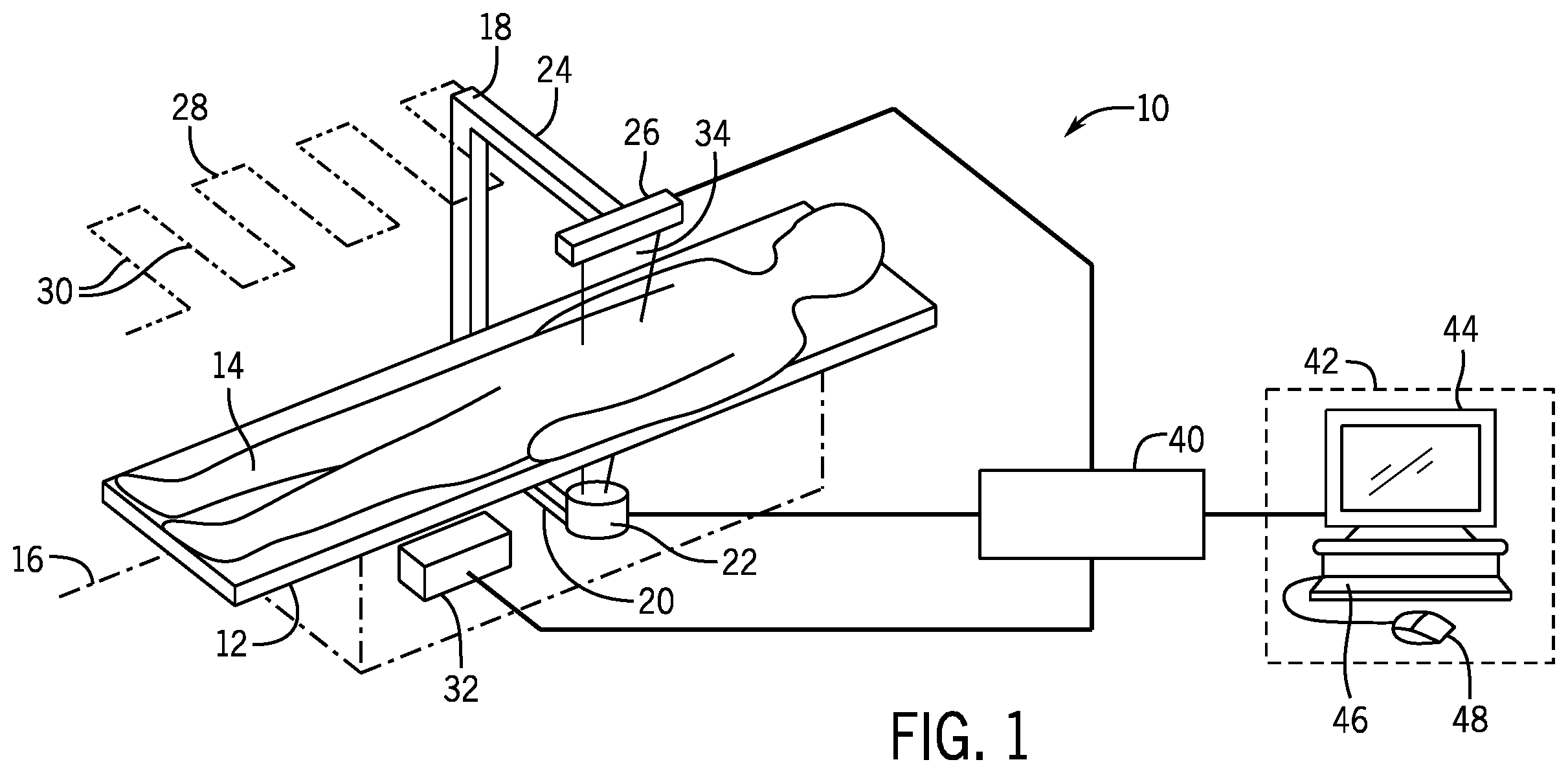 Patent US12599348 — Speed variable TDS operation in x-ray imaging systems — Figure 1