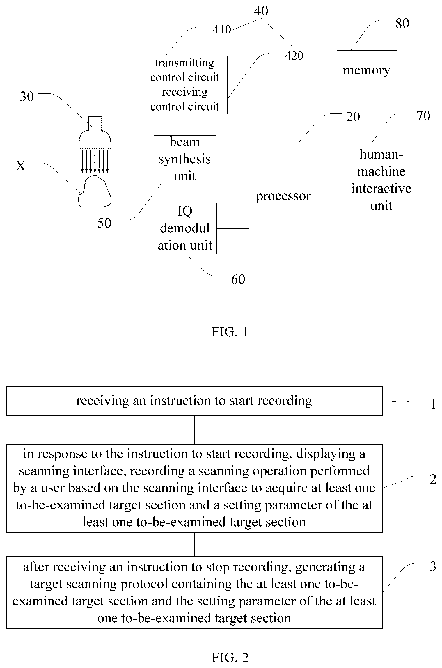 Patent US12599366 — Ultrasound imaging device and method for fast setup of automated workflow thereof — Figure 1