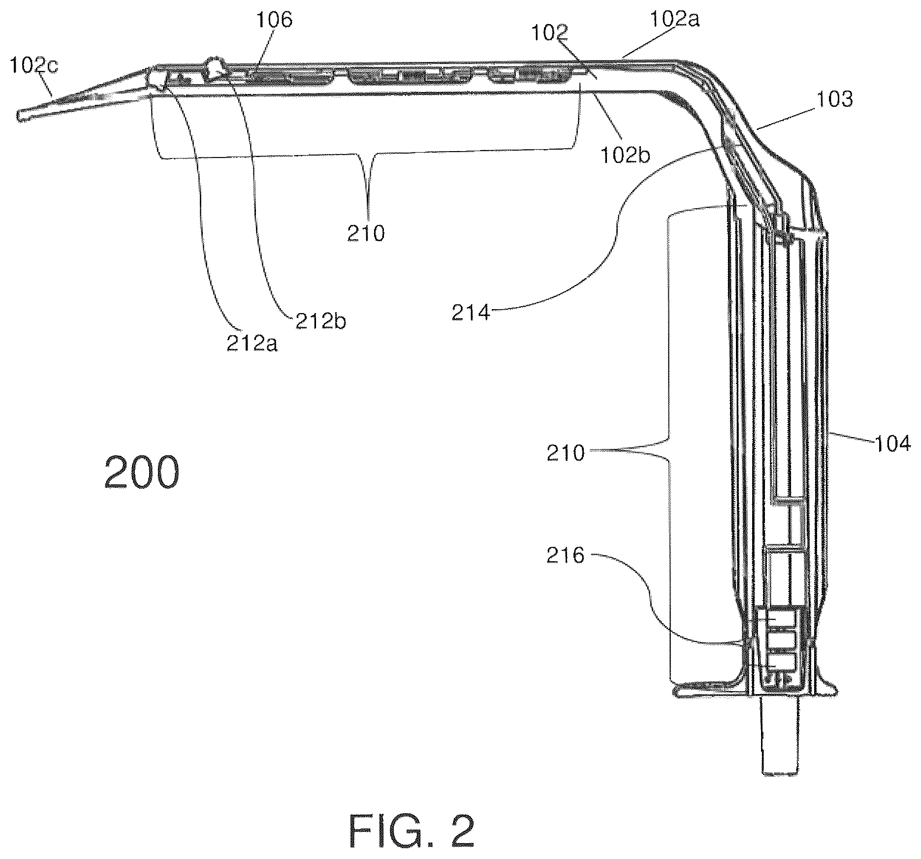 Patent US12599376 Figure 2 – Illuminated medical devices