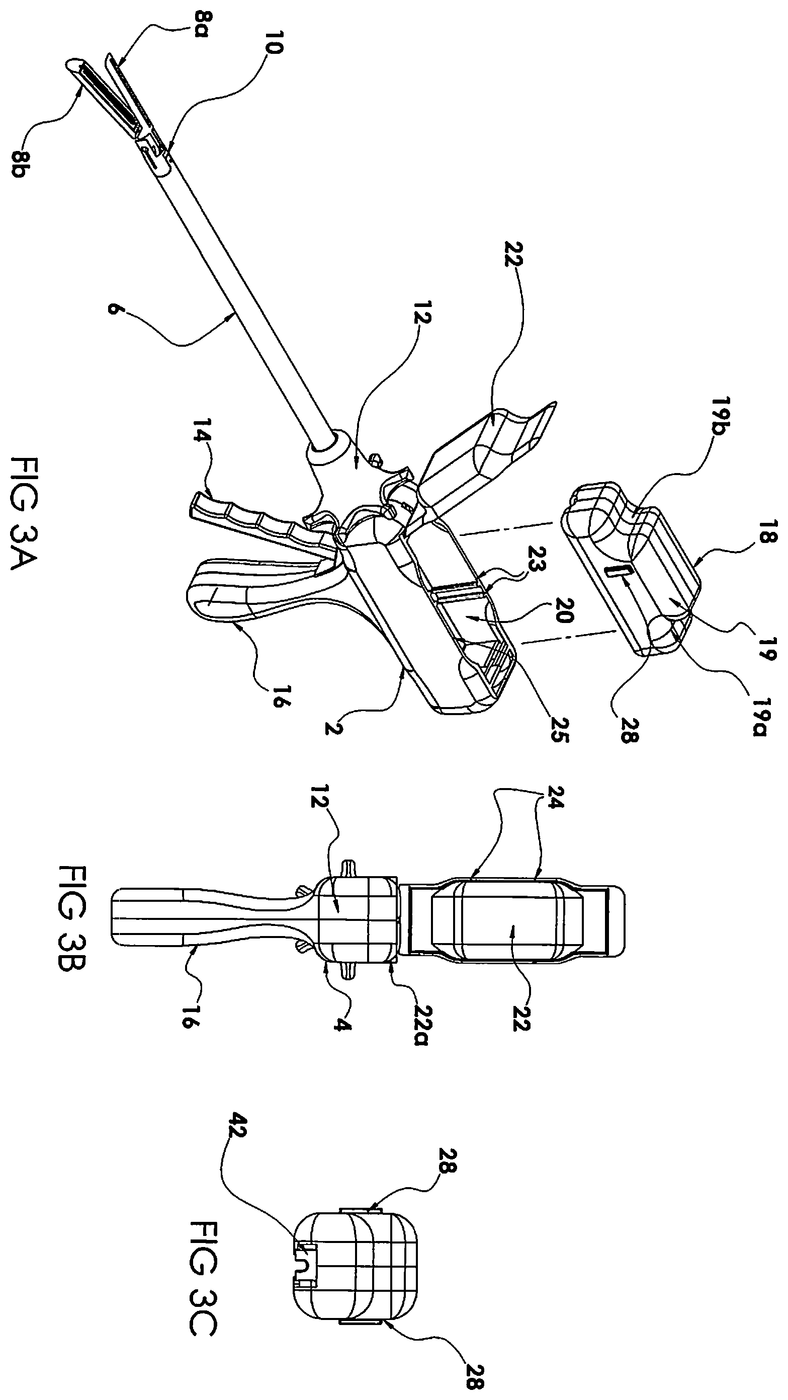Patent US12599381 Figure 2 – Surgical stapler with removable power pack
