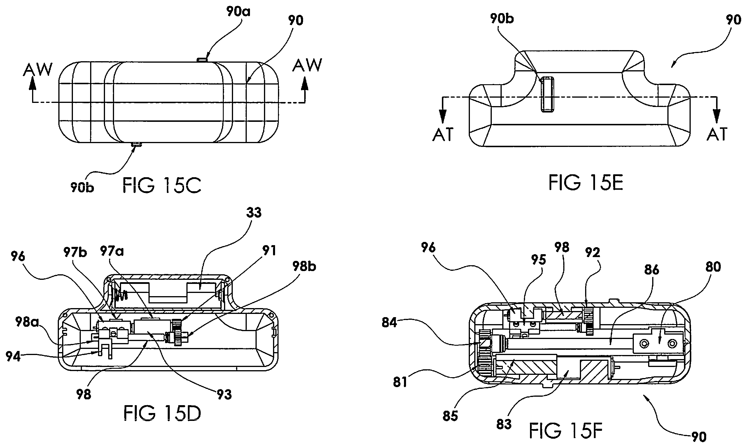 Patent US12599381 Figure 15 – Surgical stapler with removable power pack