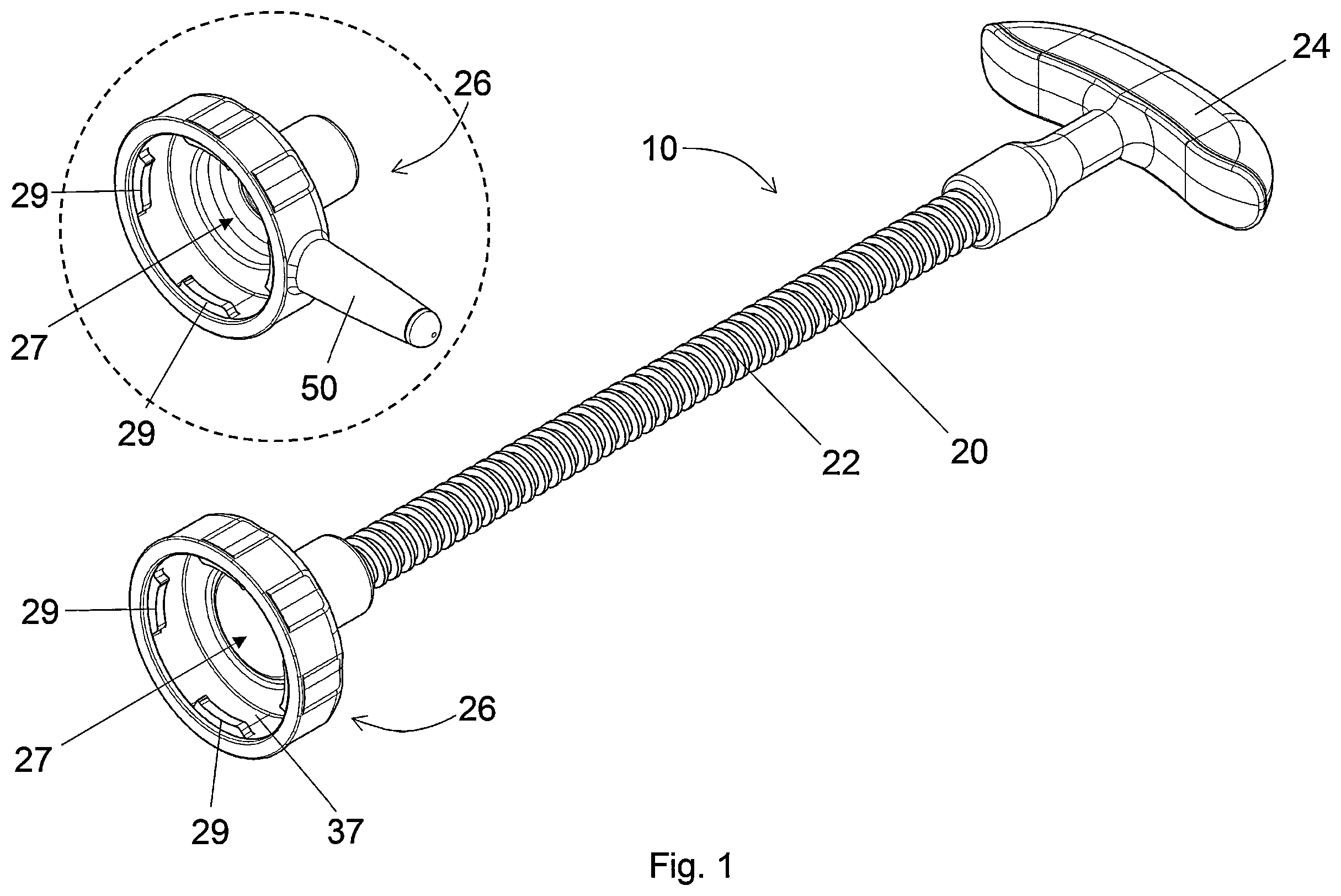 Patent US12599423 — Apparatus for pressing out bone cement, use and system — Figure 1