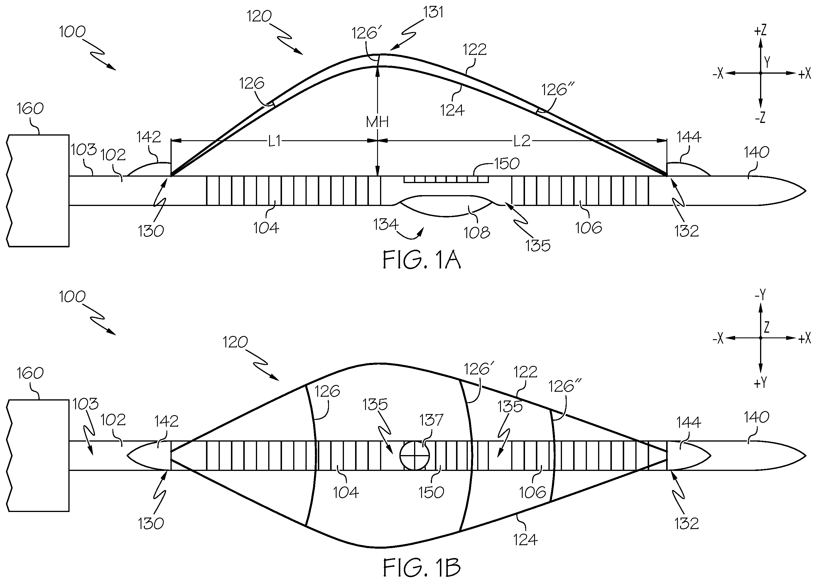 Patent US12599434 Figure 1 – Catheter systems with biasing rails and methods for forming fistulas