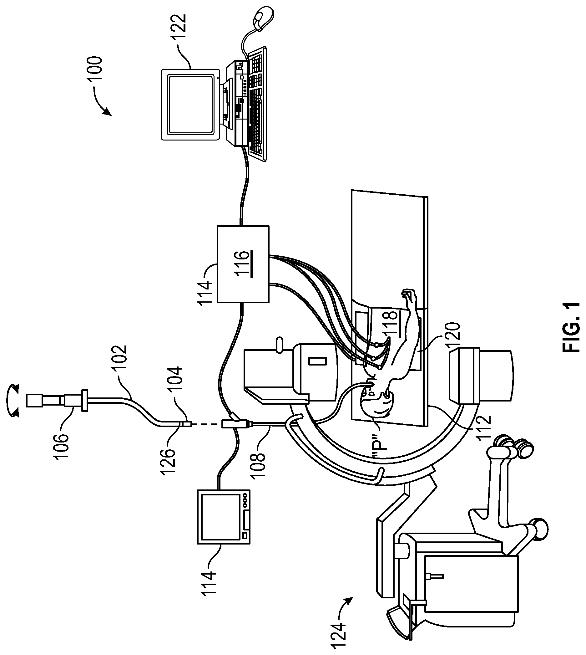 Patent US12599437 — Pre-procedure planning, intra-procedure guidance for biopsy, and ablation of tumors with and without cone-beam computed tomography or fluoroscopic imaging — Figure 1