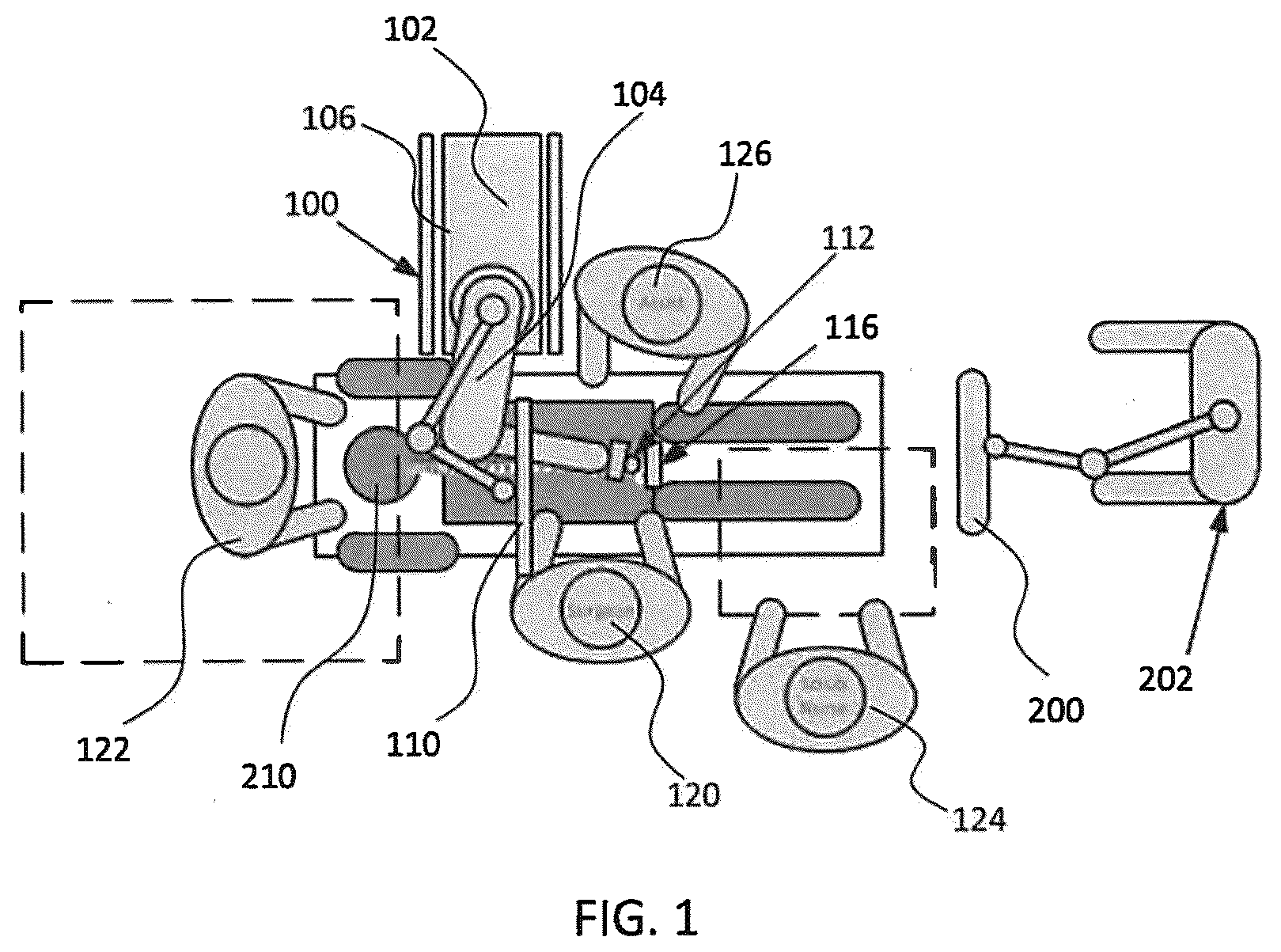 Patent US12599443 — Surgical robotic automation with tracking markers and controlled tool advancement — Figure 1