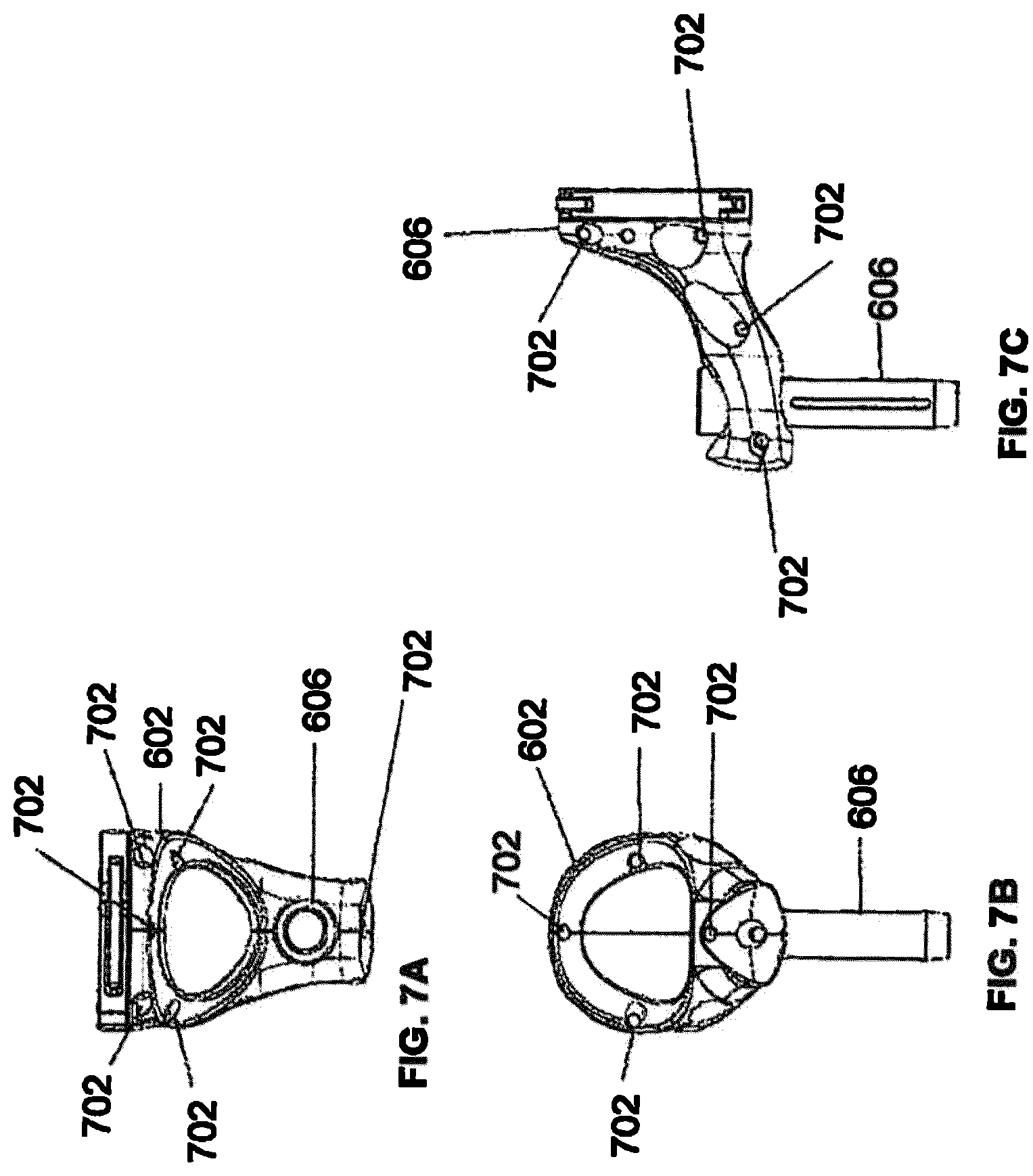 Patent US12599443 Figure 7 – Surgical robotic automation with tracking markers and controlled tool advancement