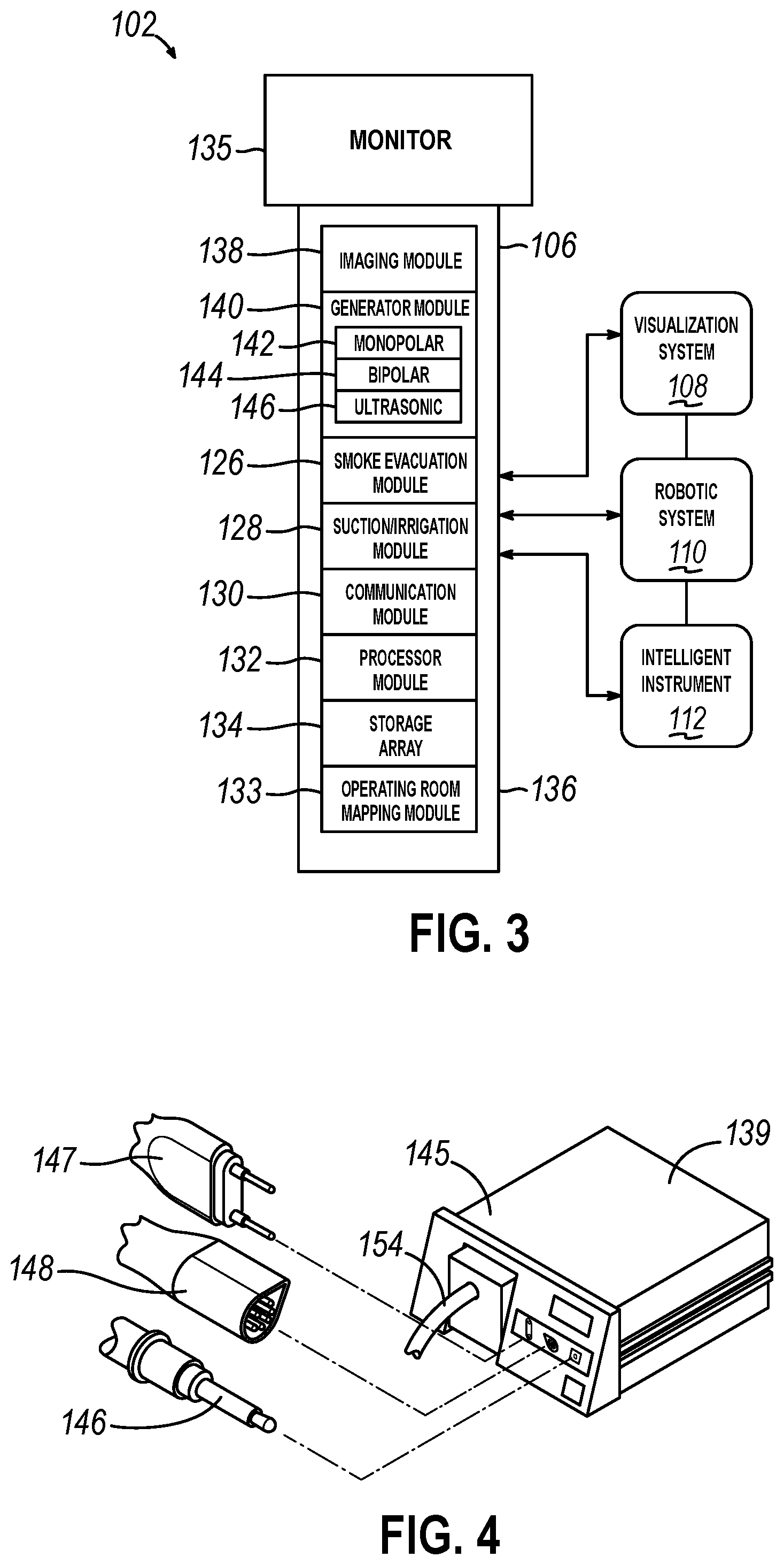 Patent US12599446 Figure 3 – Robotic surgical system with removable portion and method of disassembling same