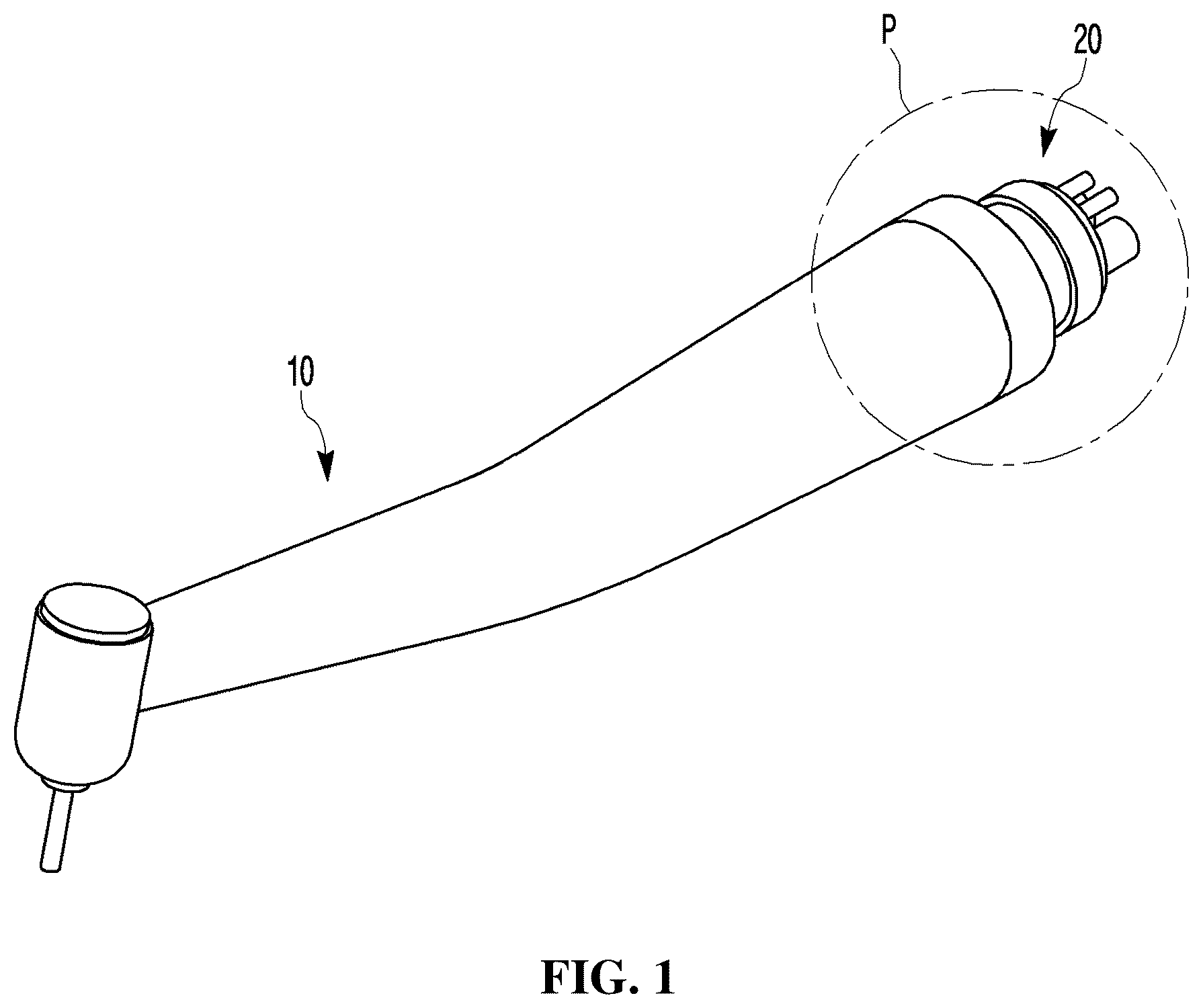 Patent US12599459 — Device comprising handpiece connector having filter coupled thereto — Figure 1