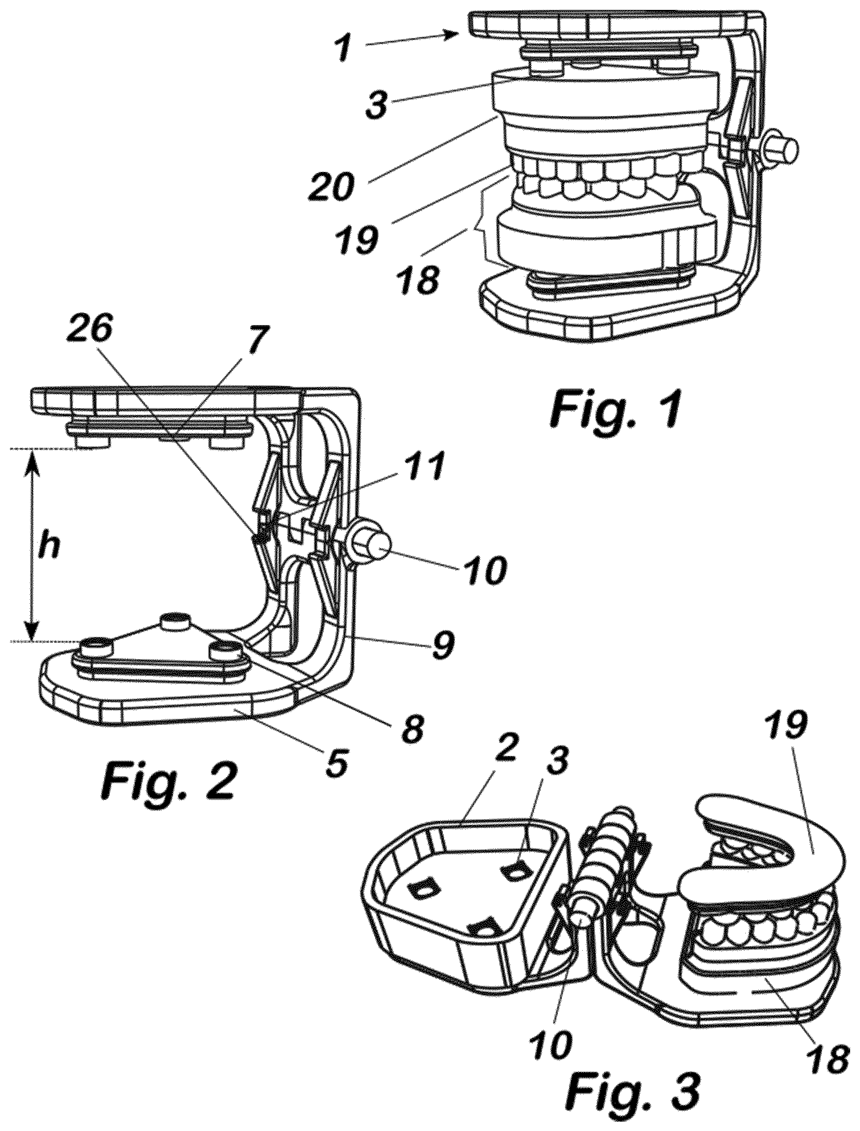 Patent US12599462 — Device for making, duplicating and fixing dental models in articulator — Figure 1
