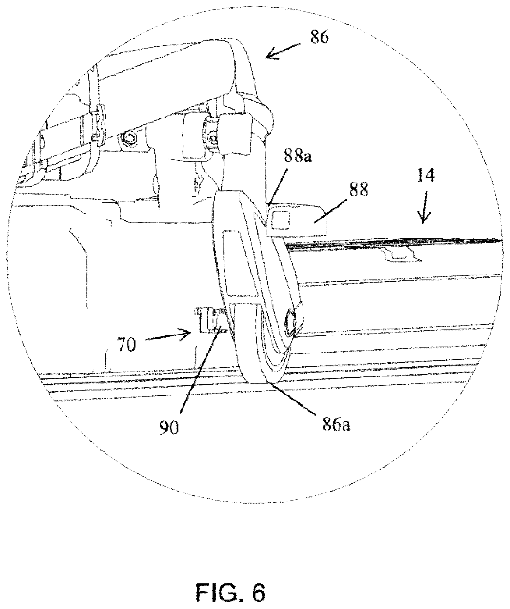 Patent US12599518 Figure 6 – Ambulance cot and loading and unloading system