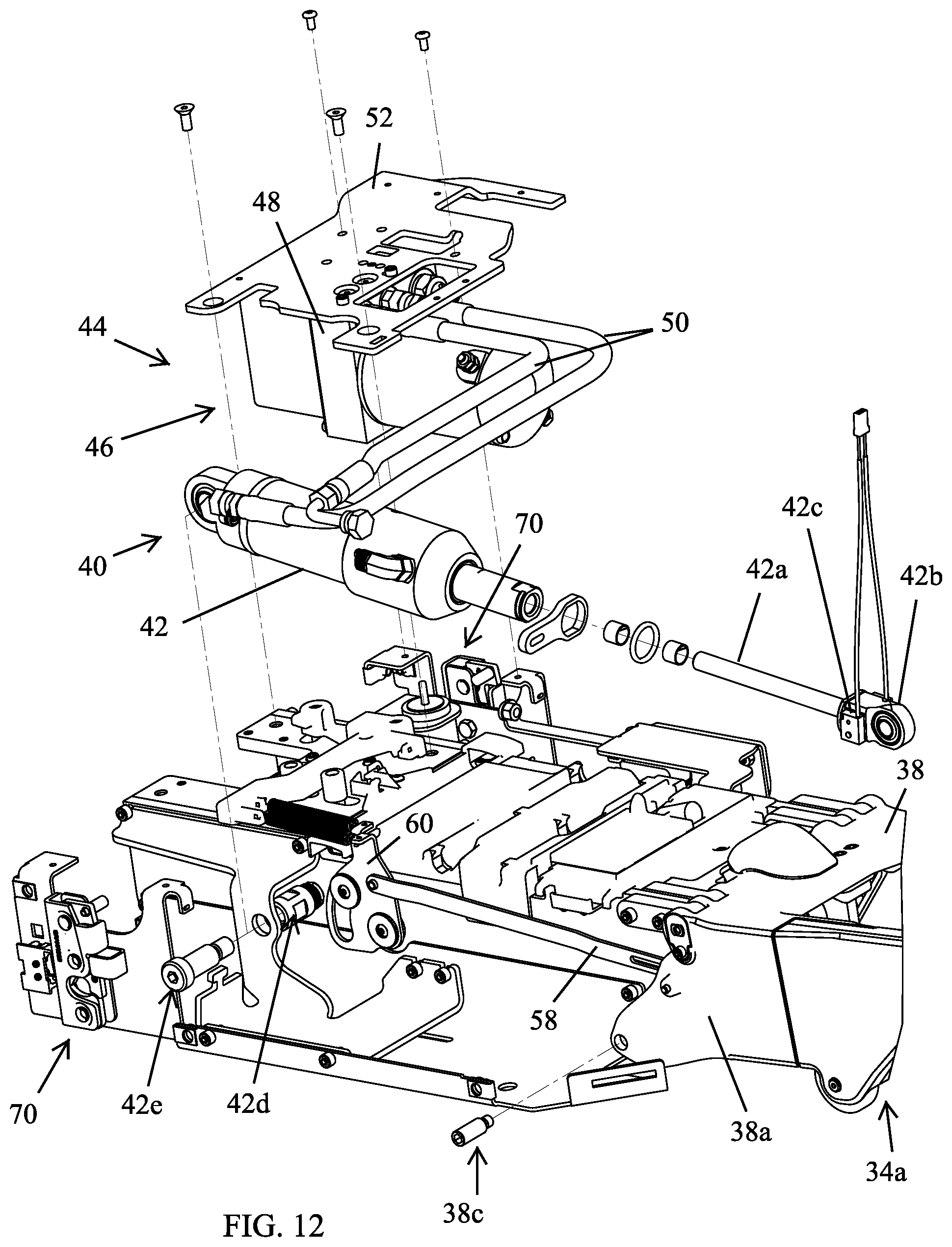 Patent US12599518 Figure 14 – Ambulance cot and loading and unloading system