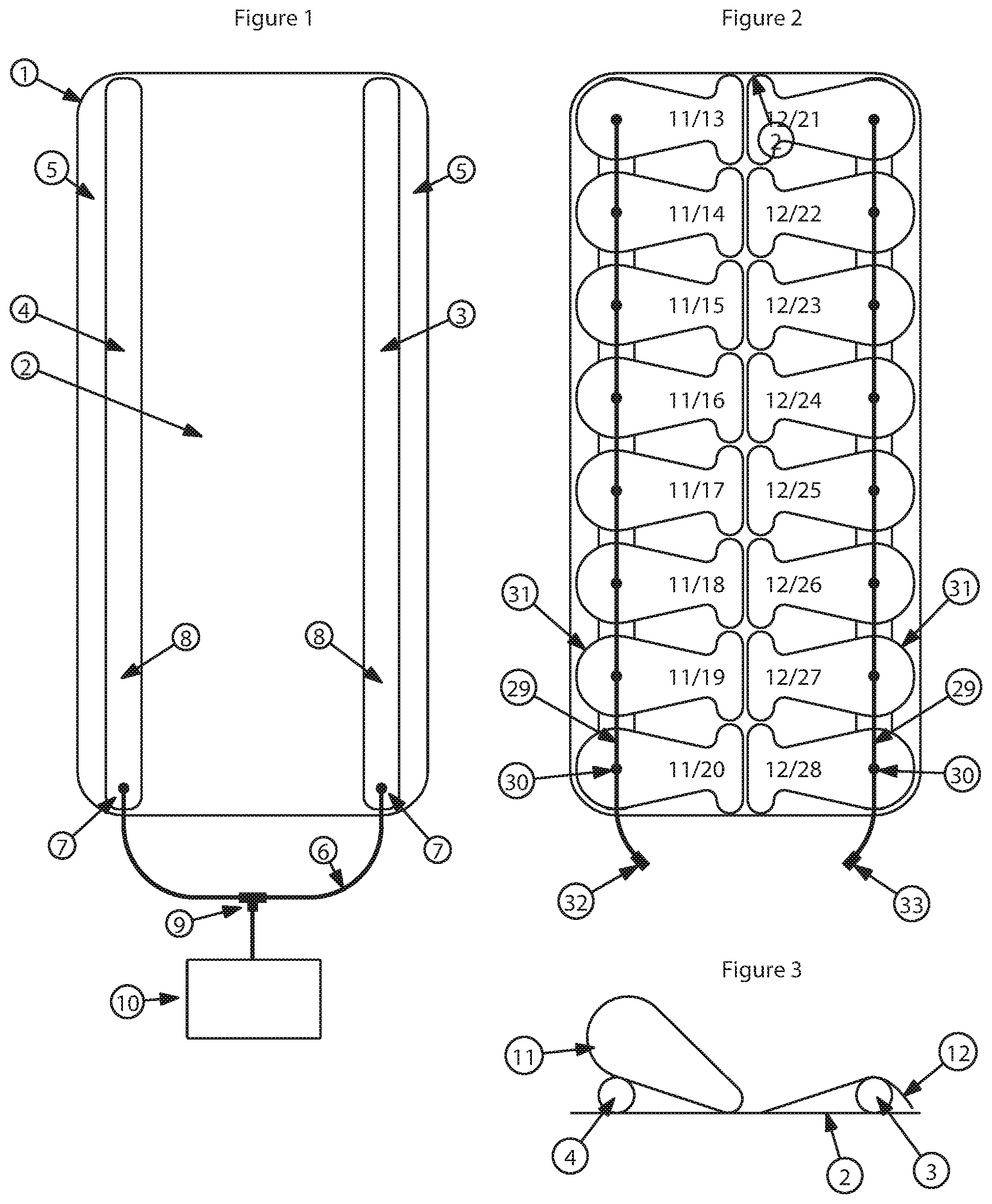 Patent US12599524 — Inflatable mat for use in lateral positioning — Figure 1