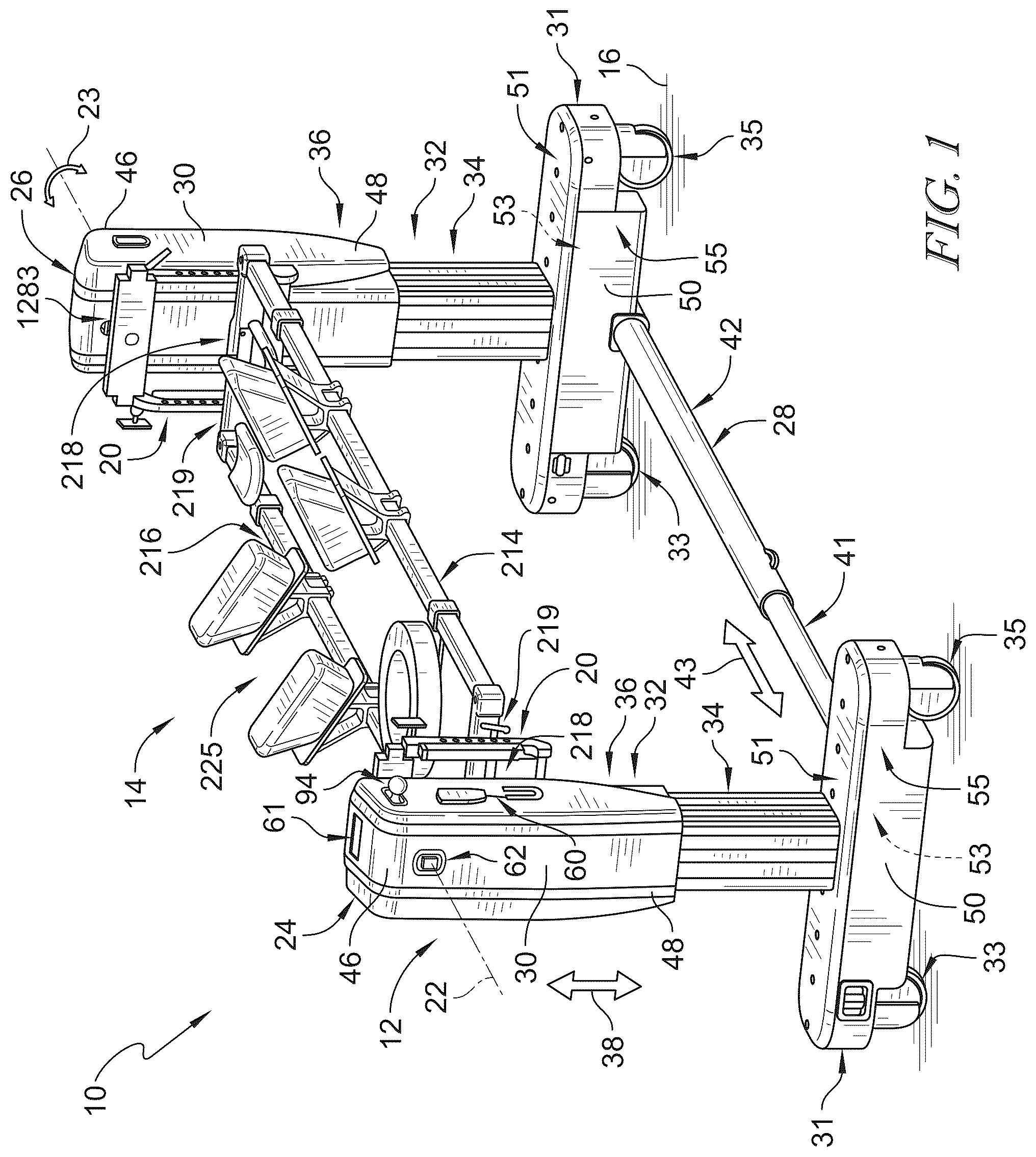 Patent US12599526 — Surgical support system with support top height adjustment — Figure 1