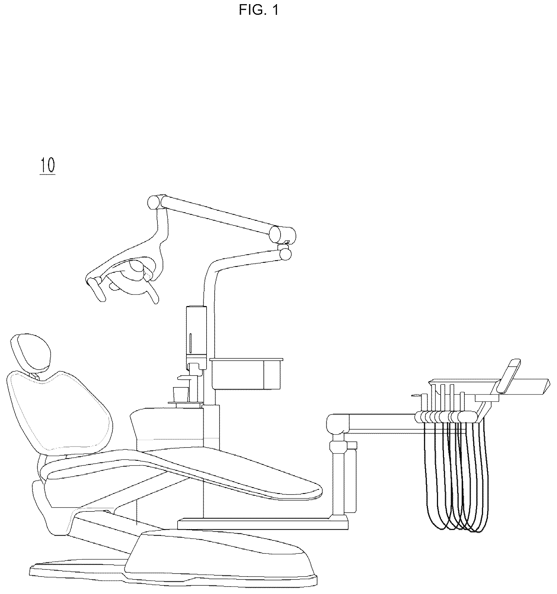 Patent US12599529 — Foot controller for dental unit chair — Figure 1