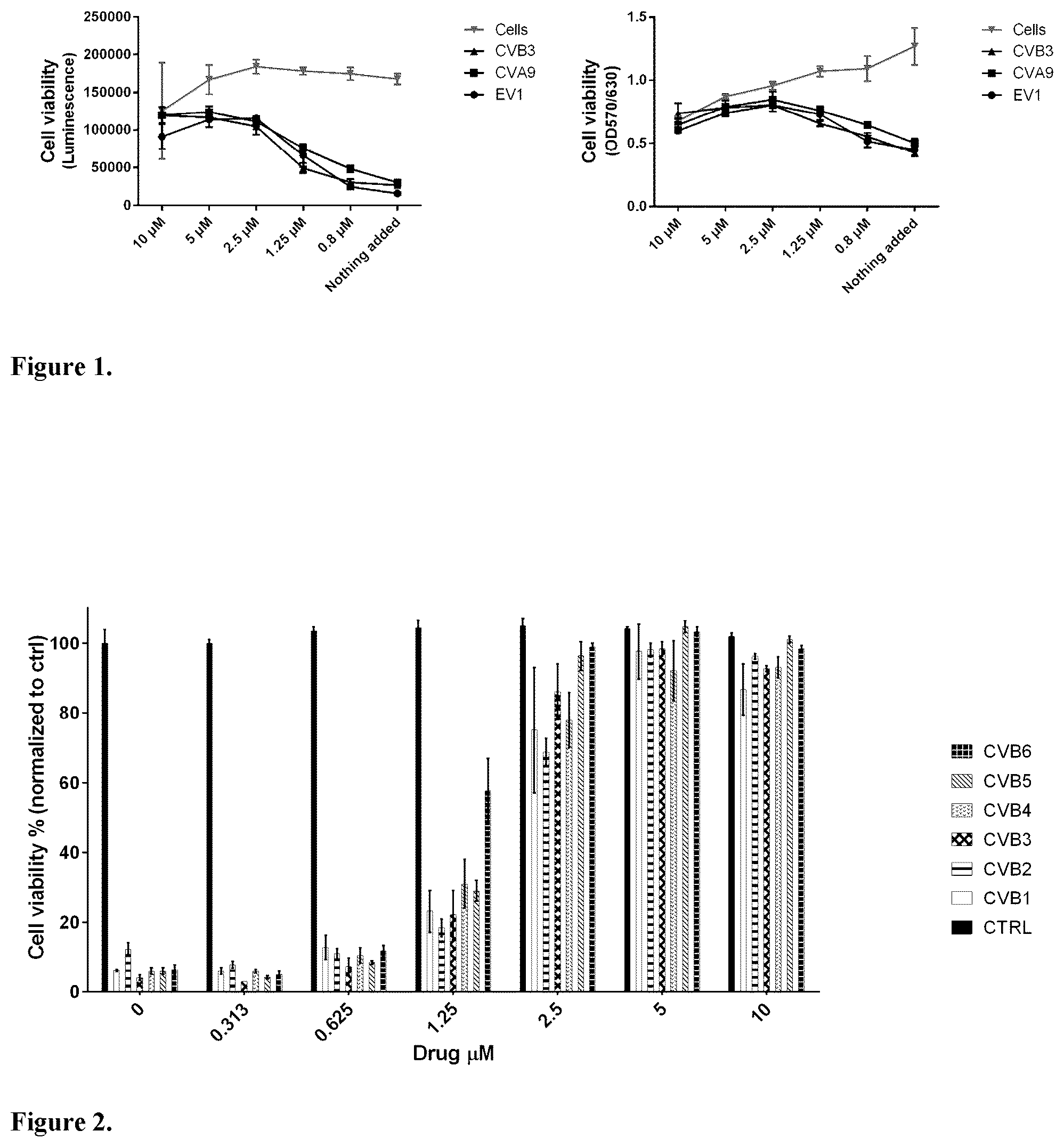 Patent US12599591 — Vemurafenib and salts thereof for use in the treatment of enteroviral infections — Figure 1