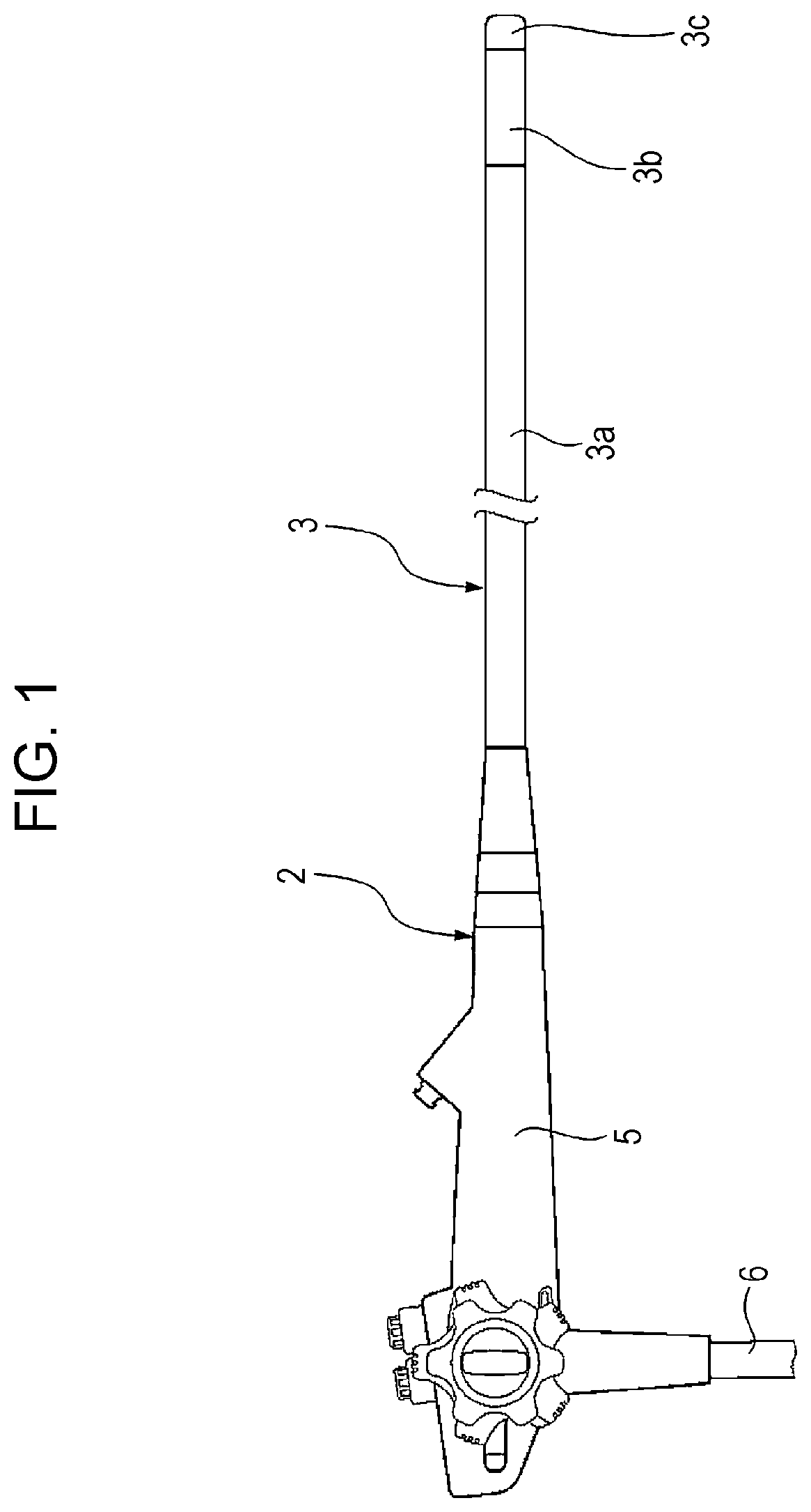 Patent US12599705 — Flexible tube for endoscope, endoscopic medical device, method for producing covering material constituting flexible tube for endoscope, and method for producing flexible tube for endoscope — Figure 1