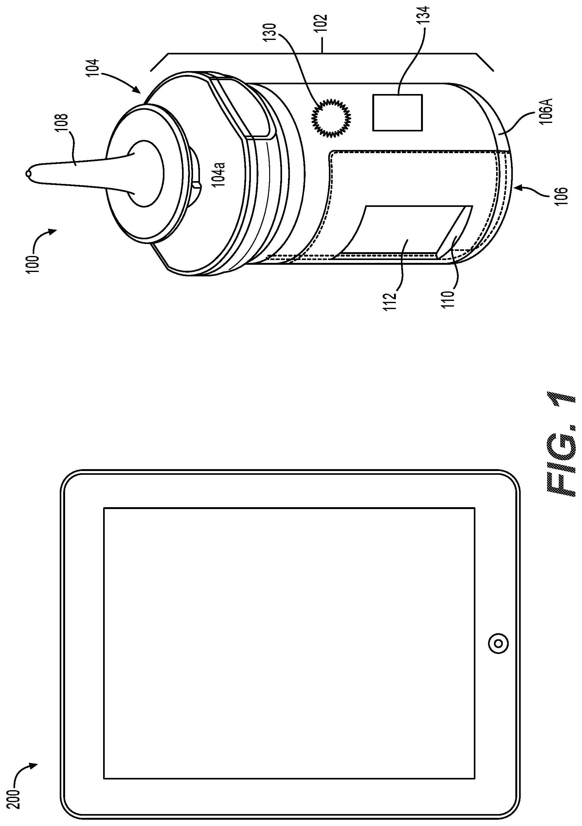 Patent US12599731 — System and method for sensing usage of a controlled medical therapy device — Figure 1