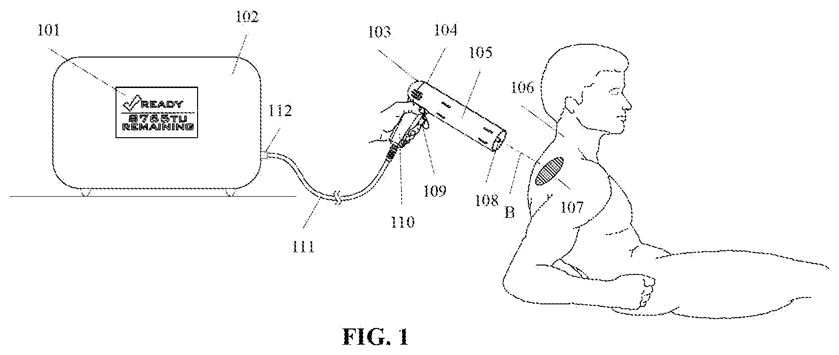 Patent US12599775 — Pulsed radio frequency therapy system, apparatus and method for using same — Figure 1