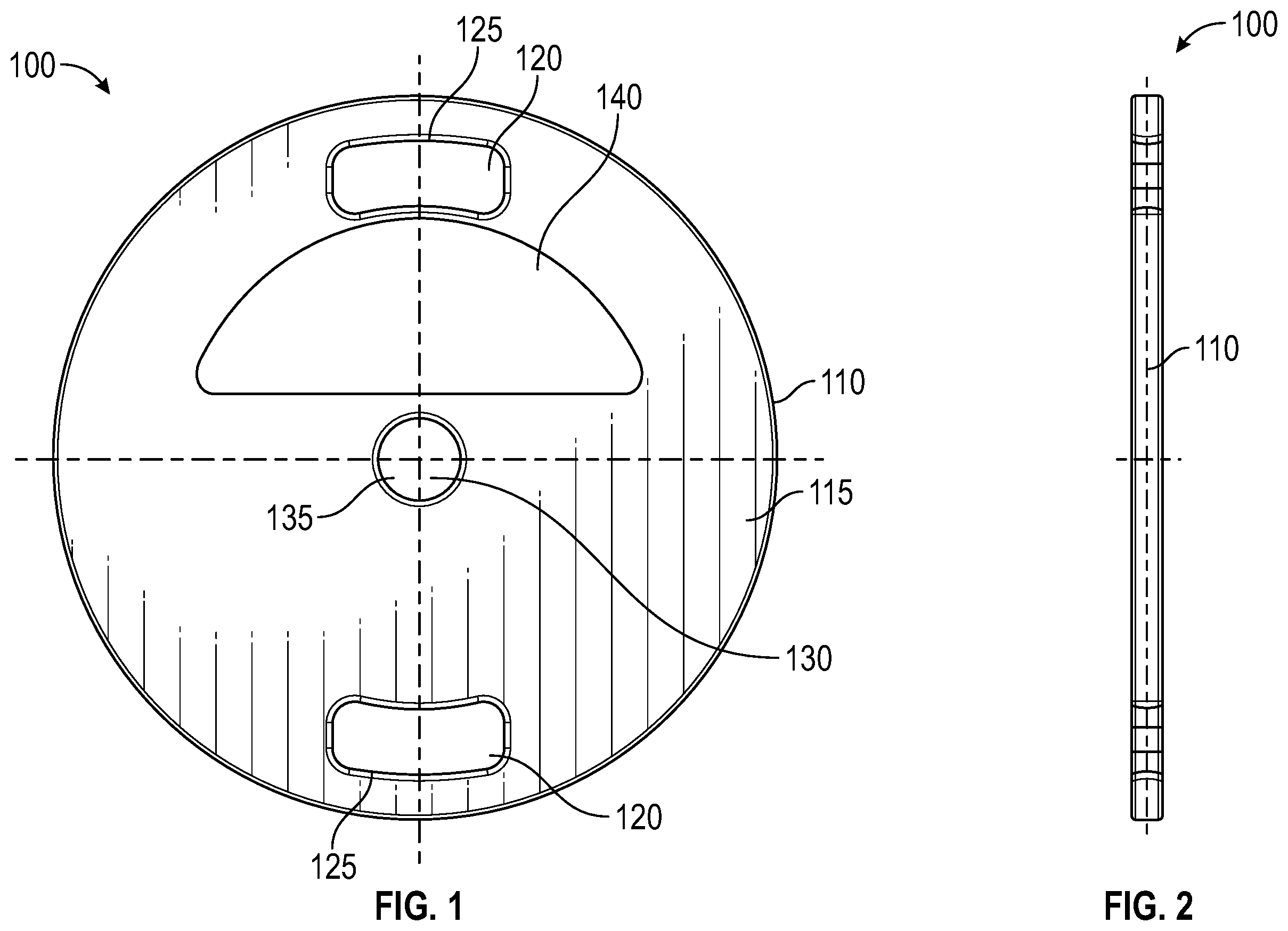 Patent US12599805 Figure 1 – Barbell weights